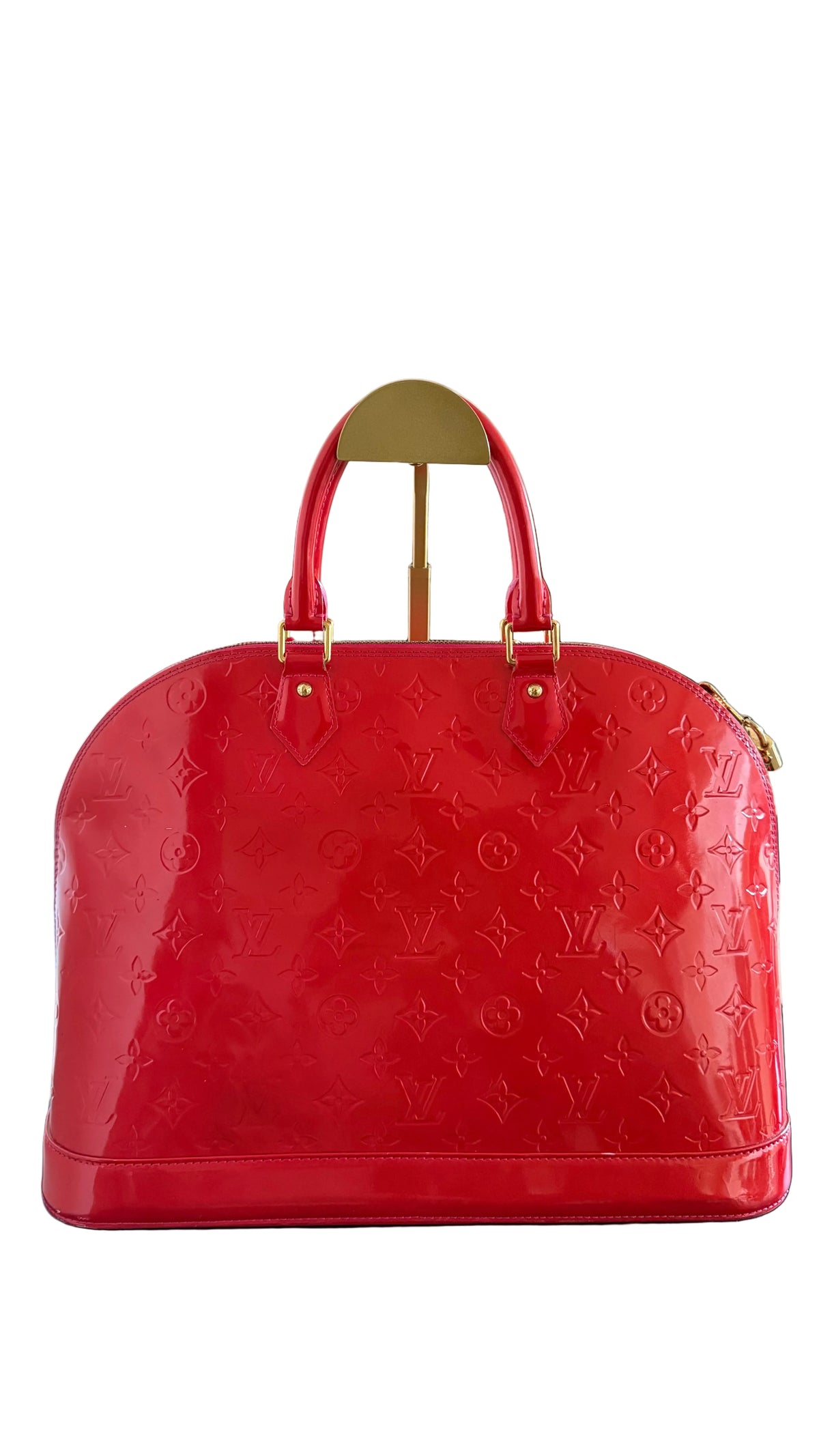 Louis Vuitton PRE OWNED Alma GM | Monogram Vernis Rouge
