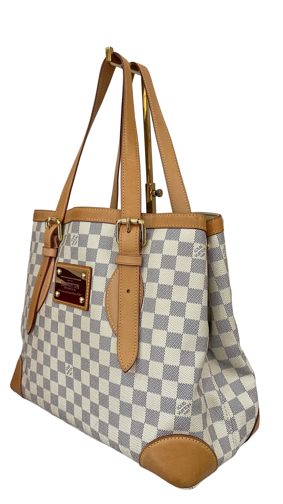 Louis Vuitton PREOWNED  Hampstead GM Damier Azur Canvas