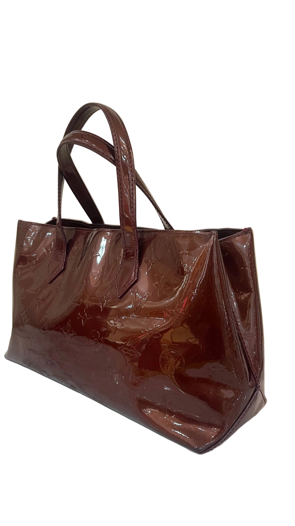 Louis Vuitton PRE OWNED Vernis Wilshire MM Amarant Tote