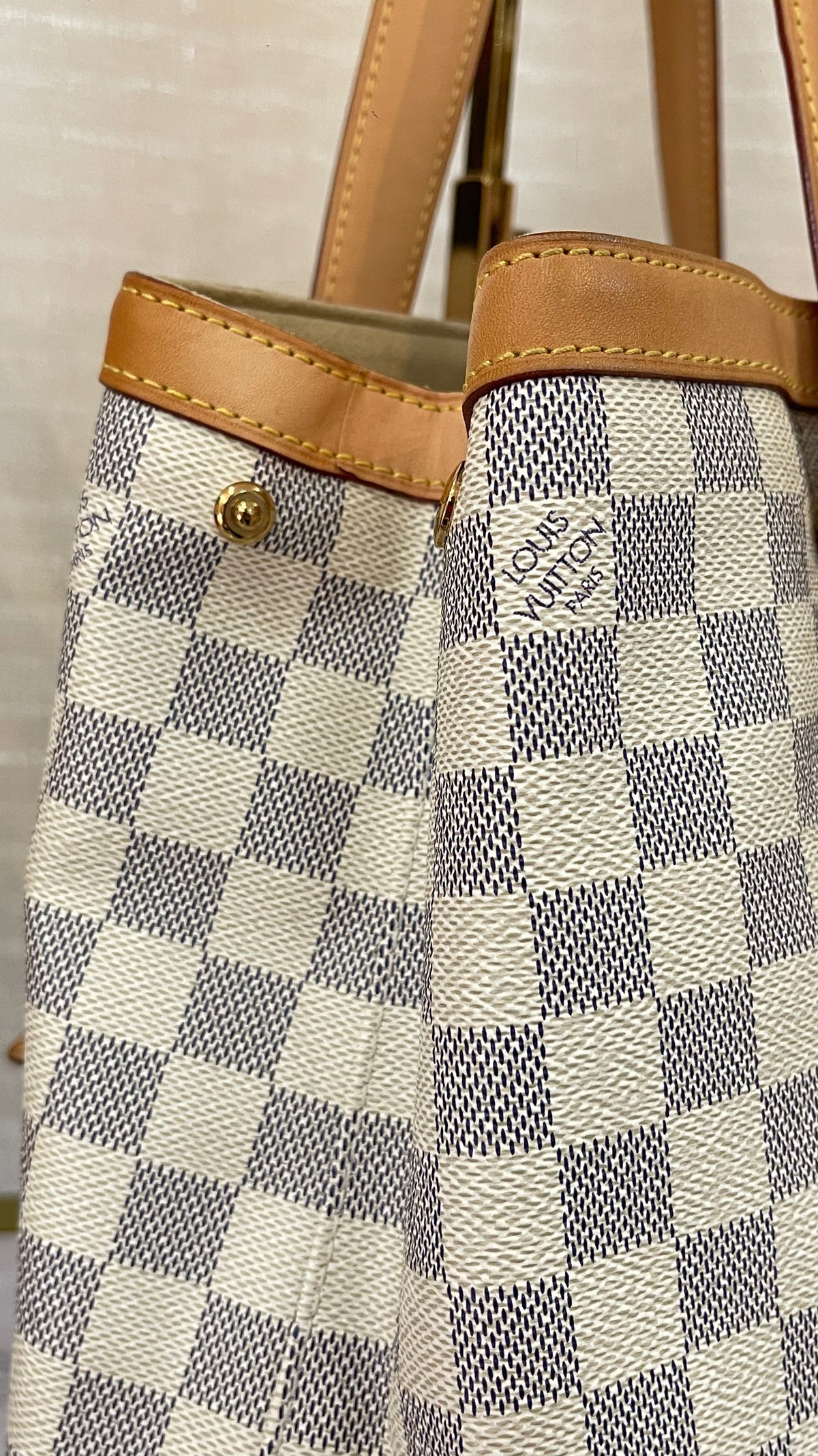 Louis Vuitton PREOWNED  Hampstead GM Damier Azur Canvas