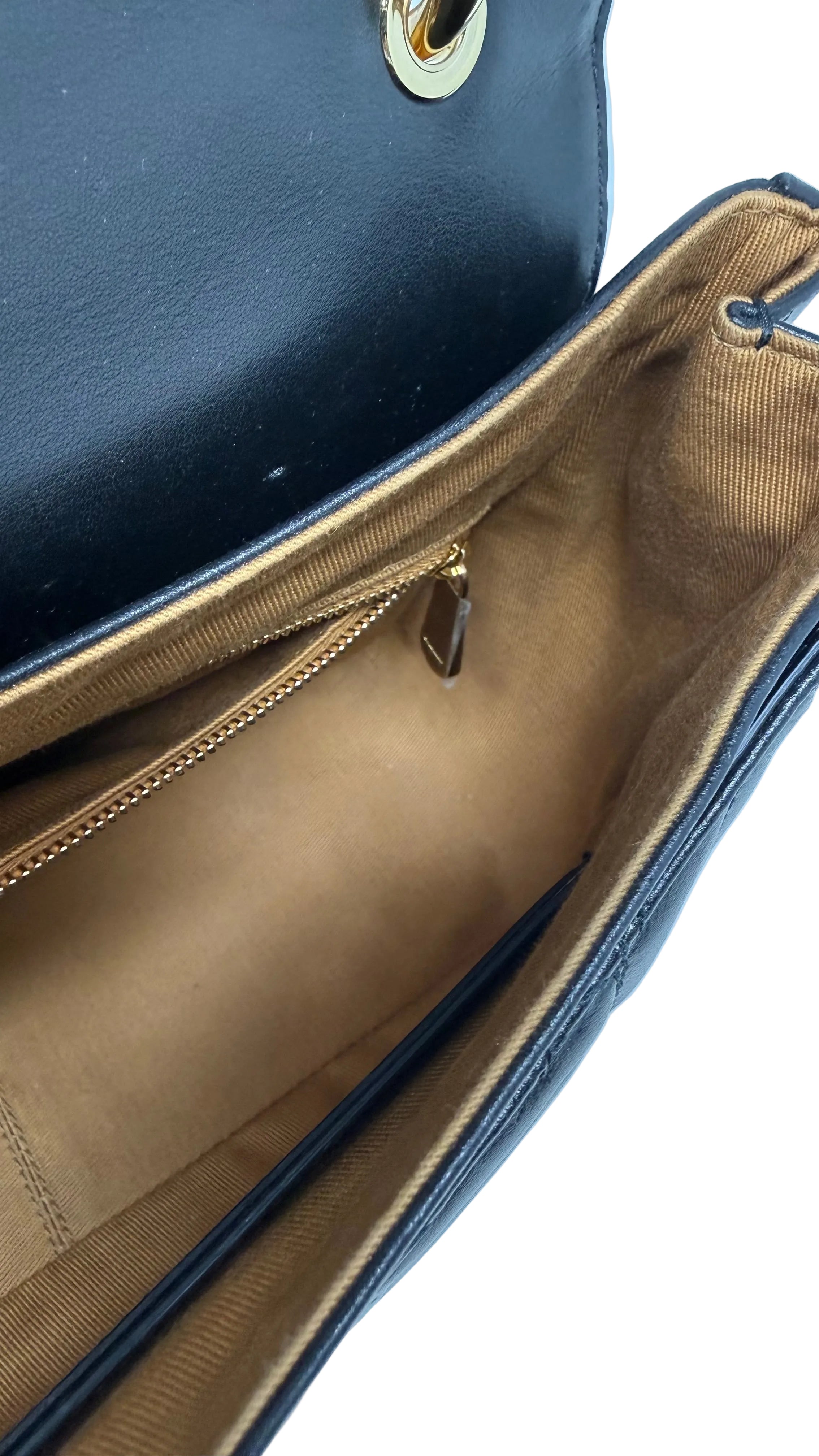 Salvatore Ferragamo Quilted Gancini Flap Shoulder Bag.