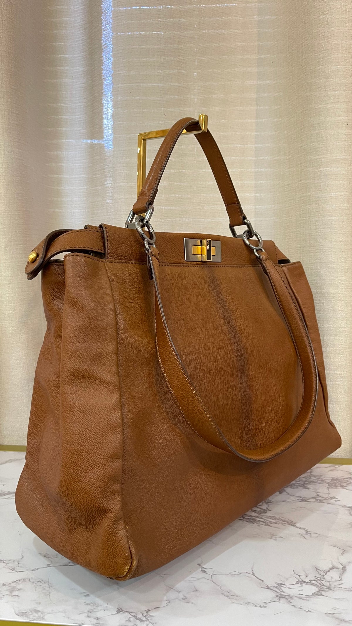Fendi Peekaboo Large Pre-Owned – Edición Especial Interior Animal Print