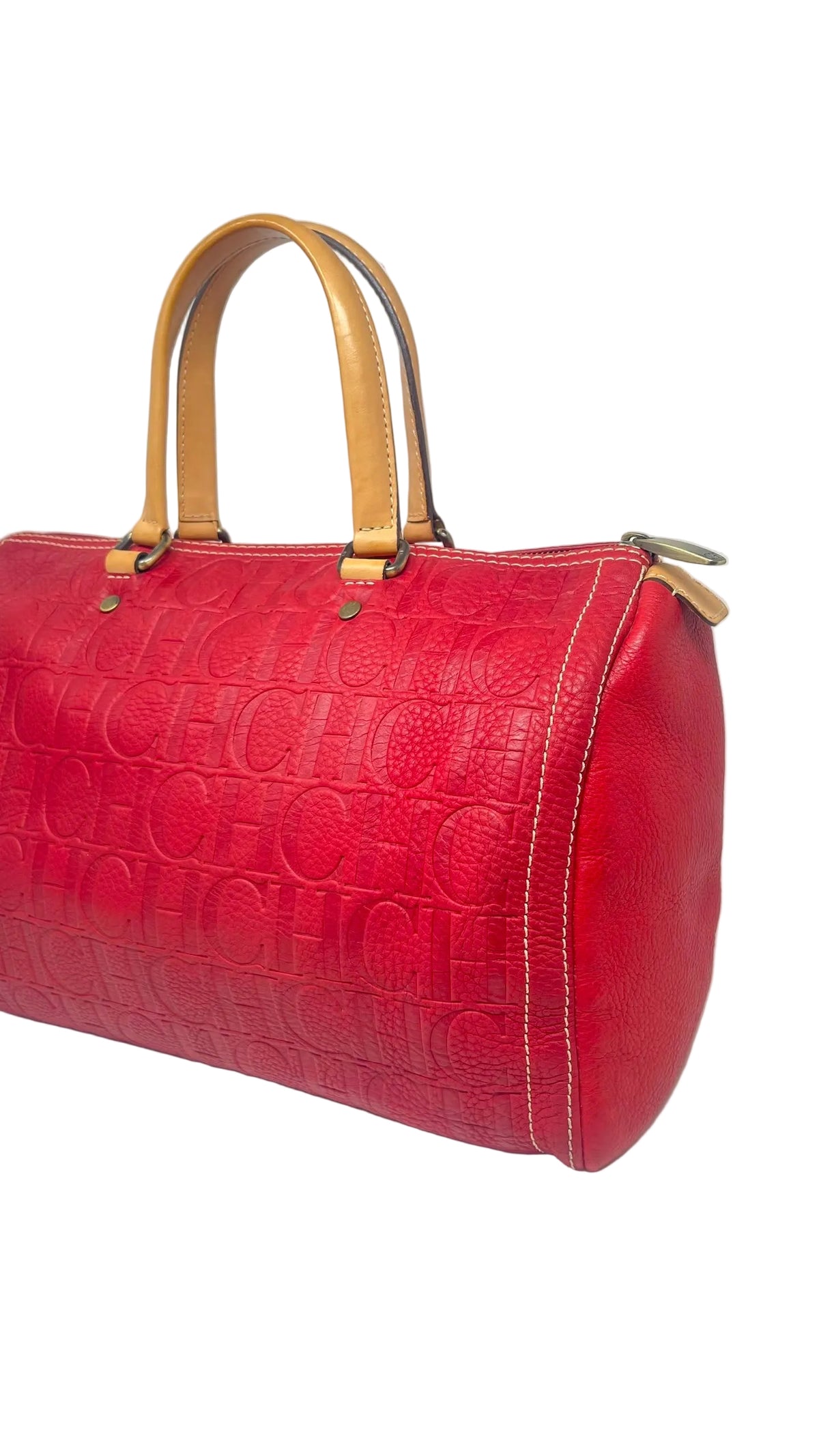 Carolina Herrera PREOWNED Andy Bag Red