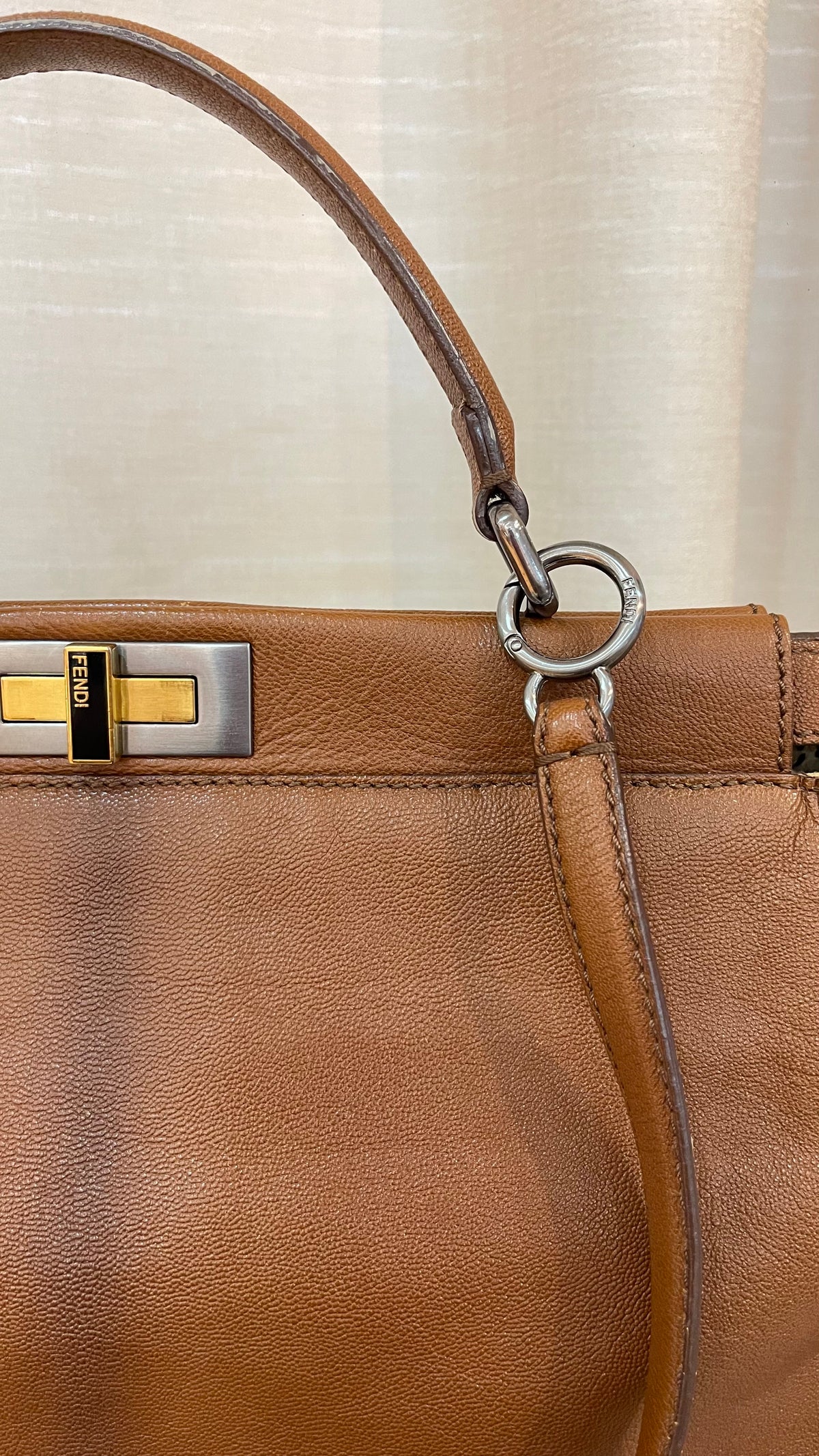 Fendi Peekaboo Large Pre-Owned – Edición Especial Interior Animal Print