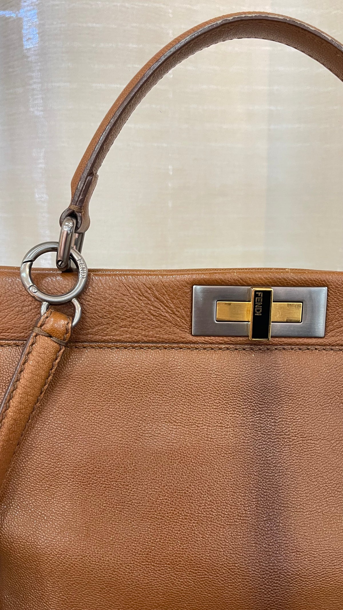 Fendi Peekaboo Large Pre-Owned – Edición Especial Interior Animal Print