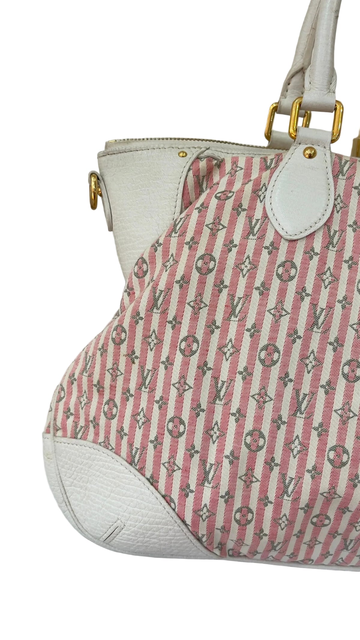Louis Vuitton PRE OWNED Mini Lin Croisette Marine GM