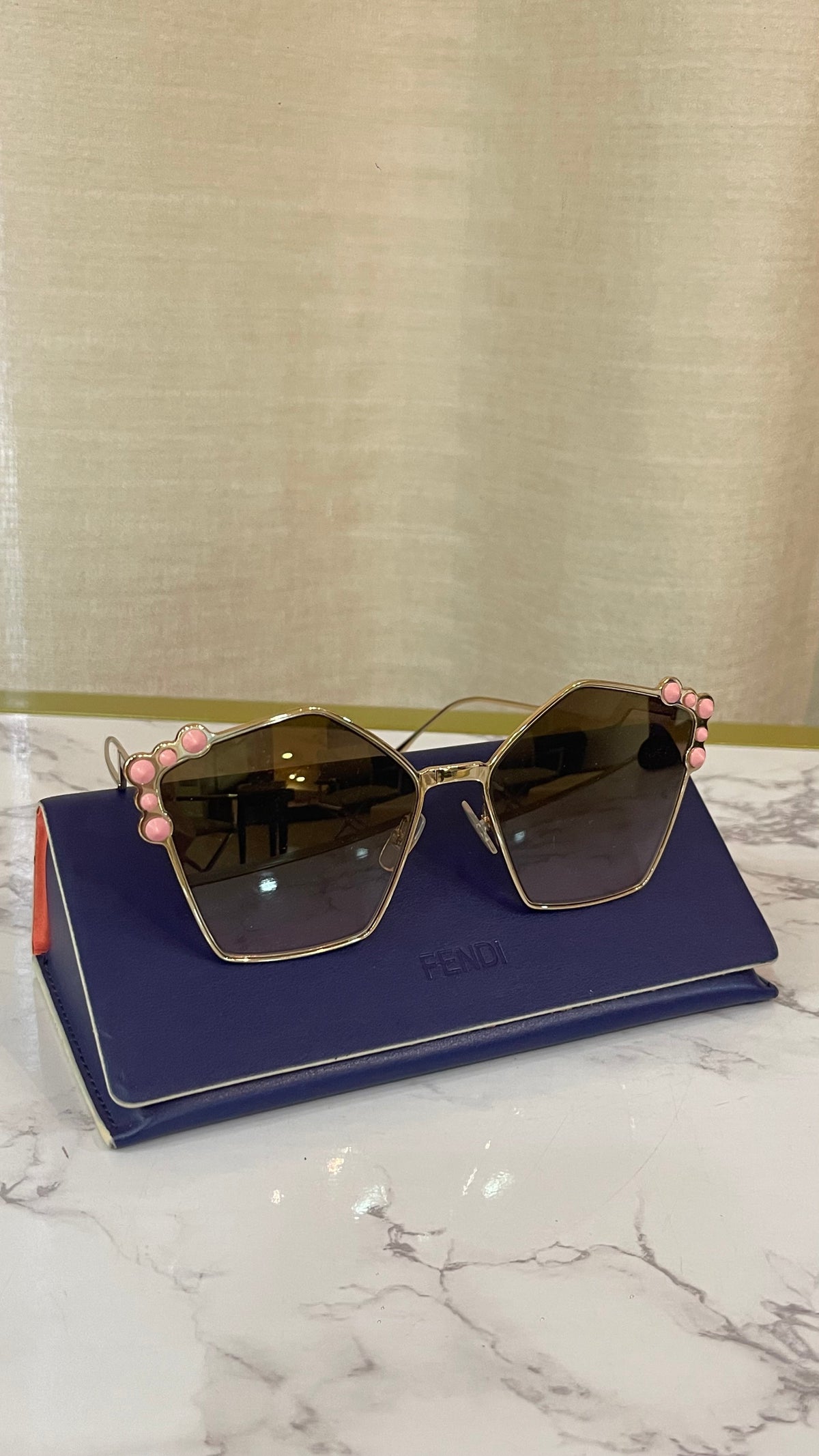 Fendi Gradient Pink Sunglasses PRE OWNED