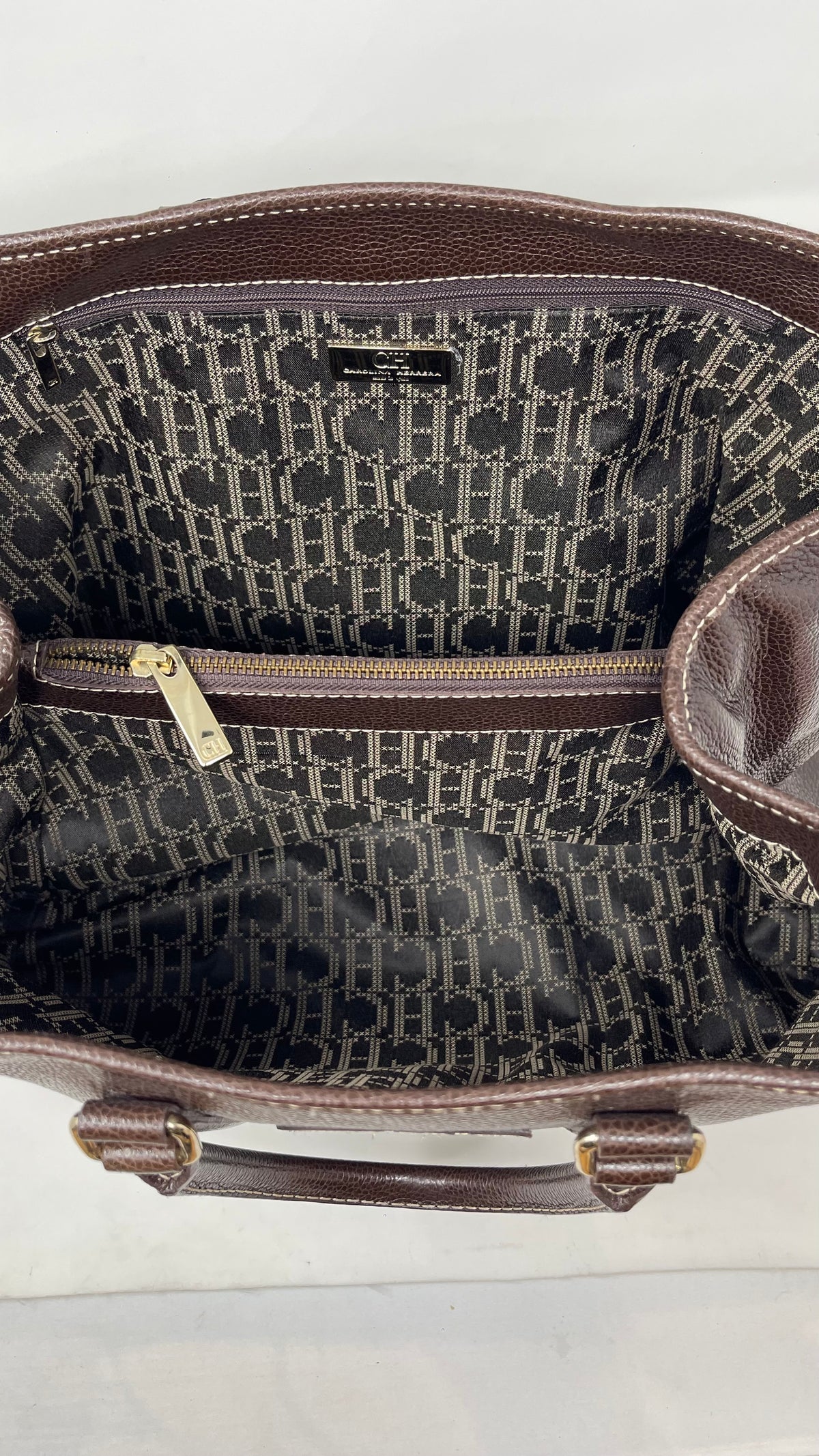 Carolina Herrera Preloved Tote Brown