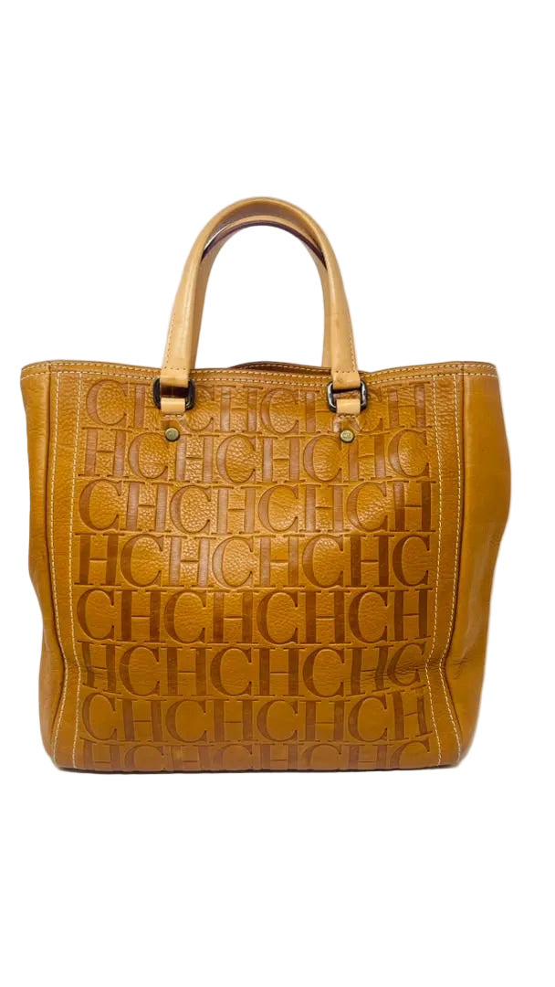Carolina Herrera PRE OWNED Camel Tote Bag