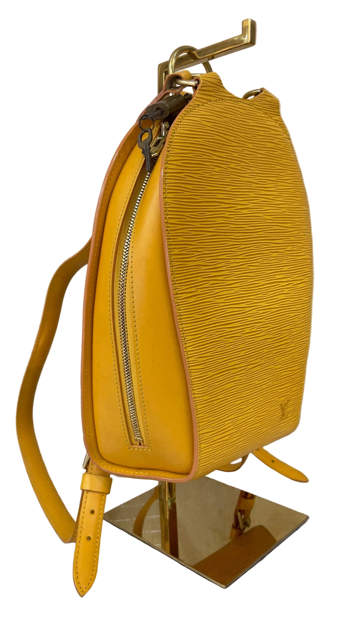 Louis Vuitton Mabillon Backpack Epi Leather Tassil Yellow PRE OWNED