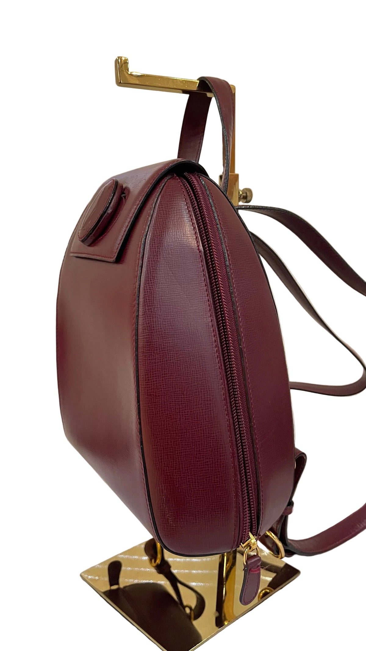 Cartier Must de Cartier  PRE OWNED Mini Backpack – Vintage Burgundy