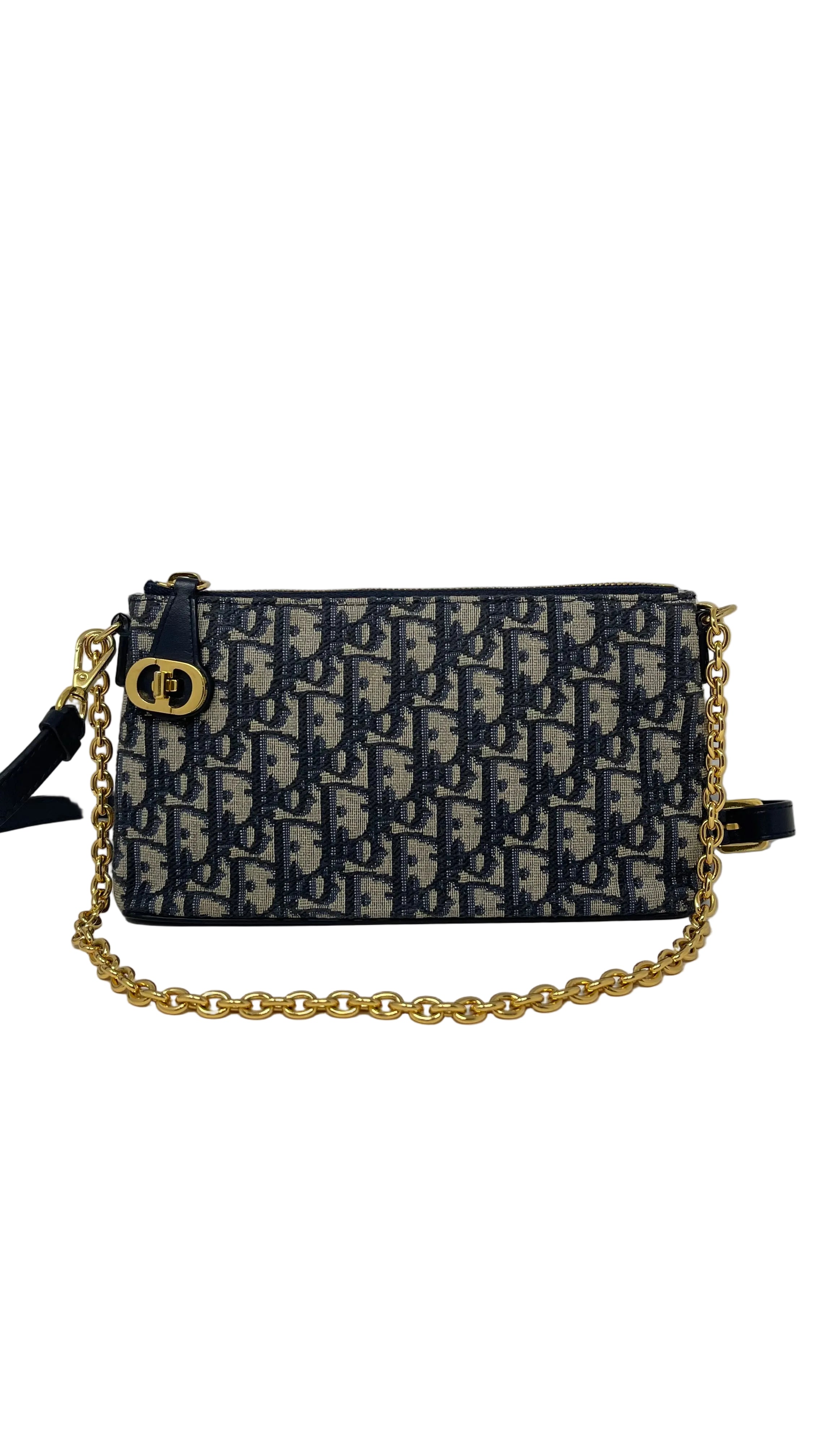Christian Dior 30 Mountaigne Pouch w/ chain