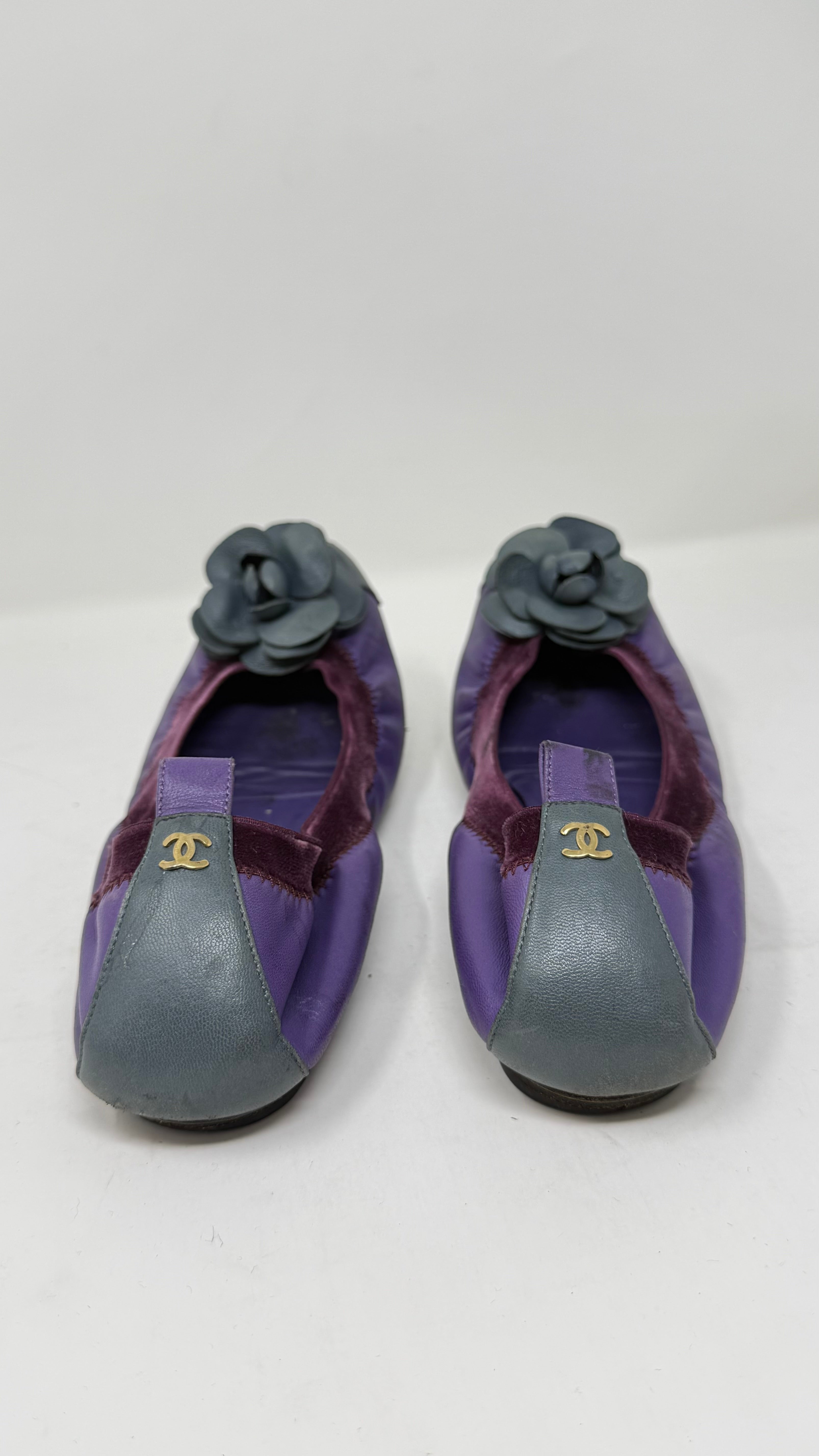 Chanel Flats Moradas
