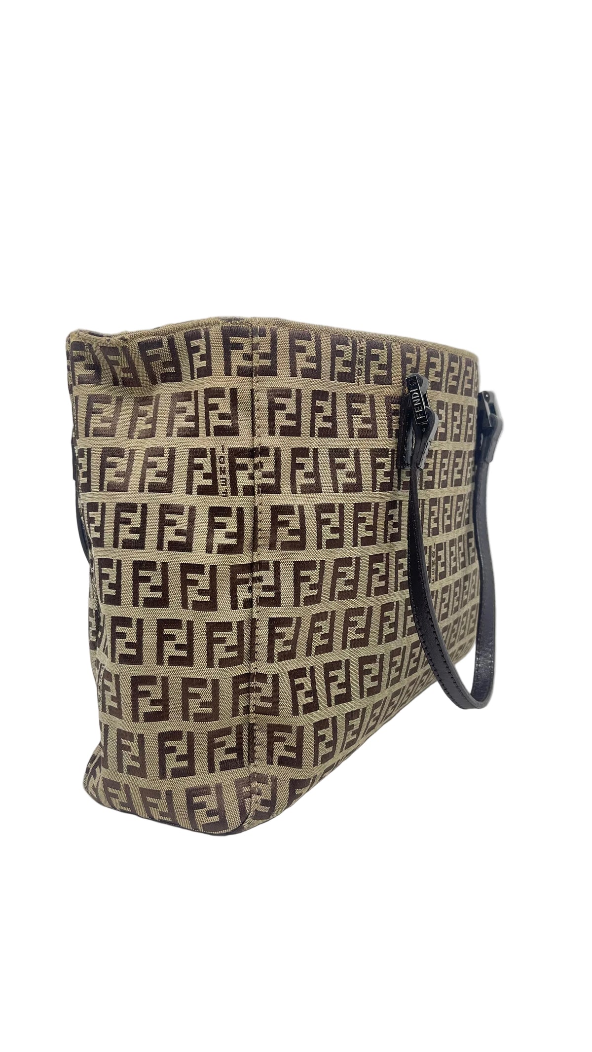 Fendi PRE OWNED Tote Zucchino Pequeña de Lona