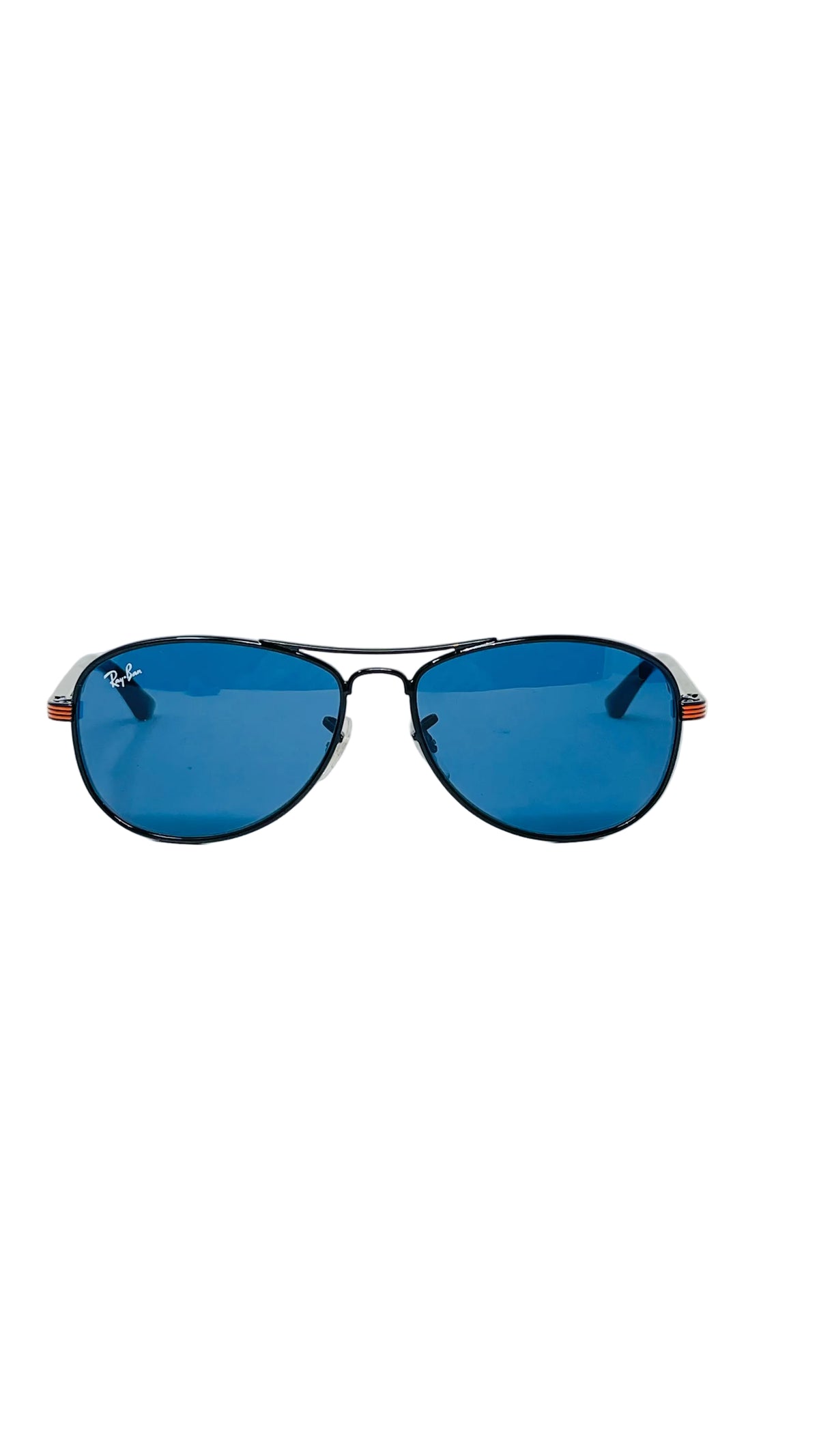 Ray-Ban Aviator Blue Mirror Black PRE OWNED