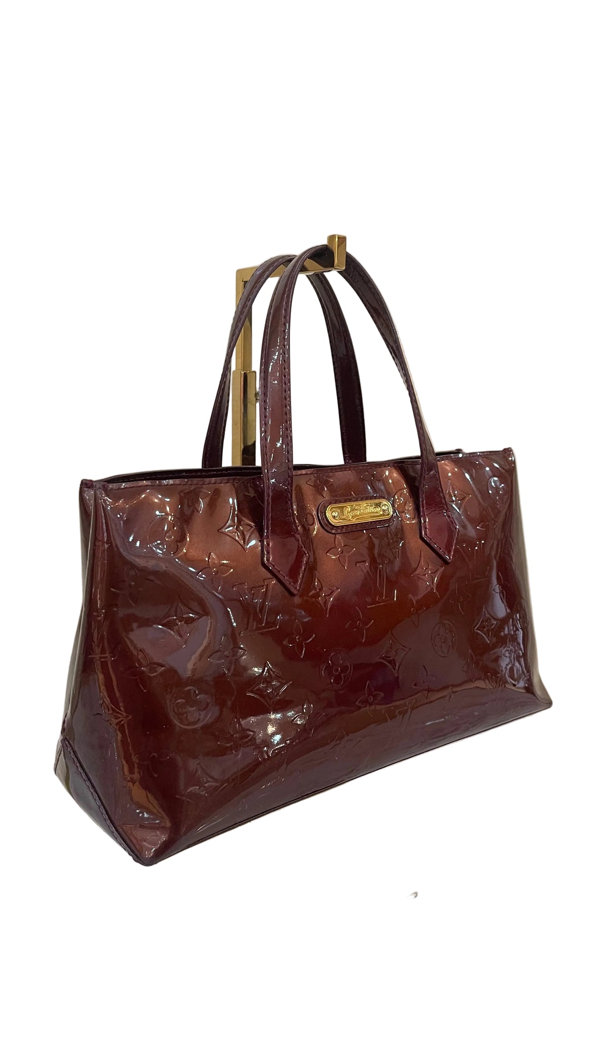 Louis Vuitton PRE OWNED Vernis Wilshire MM Amarant Tote
