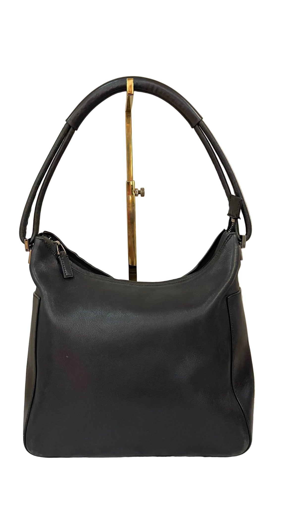 Gucci Hobo Bag Cuero Negro | Pre-Owned