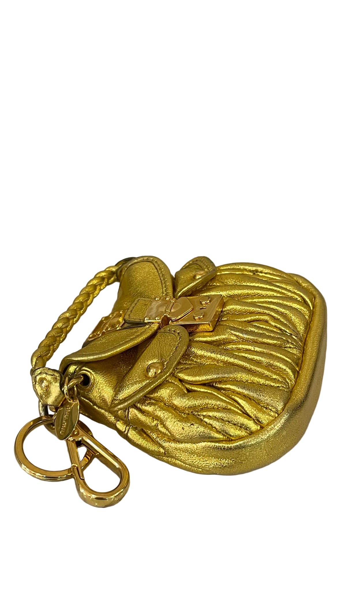 Miu Miu PRE OWNED Matelassé Mini Coffer Bag