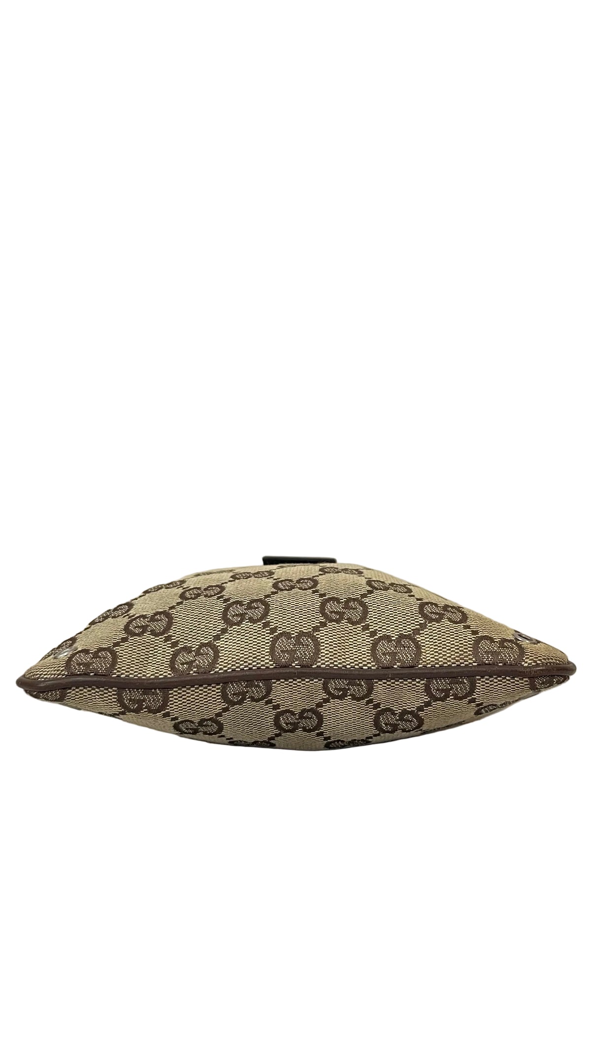 Gucci GG Canvas Flat Messenger Crossbody | Beige & Café