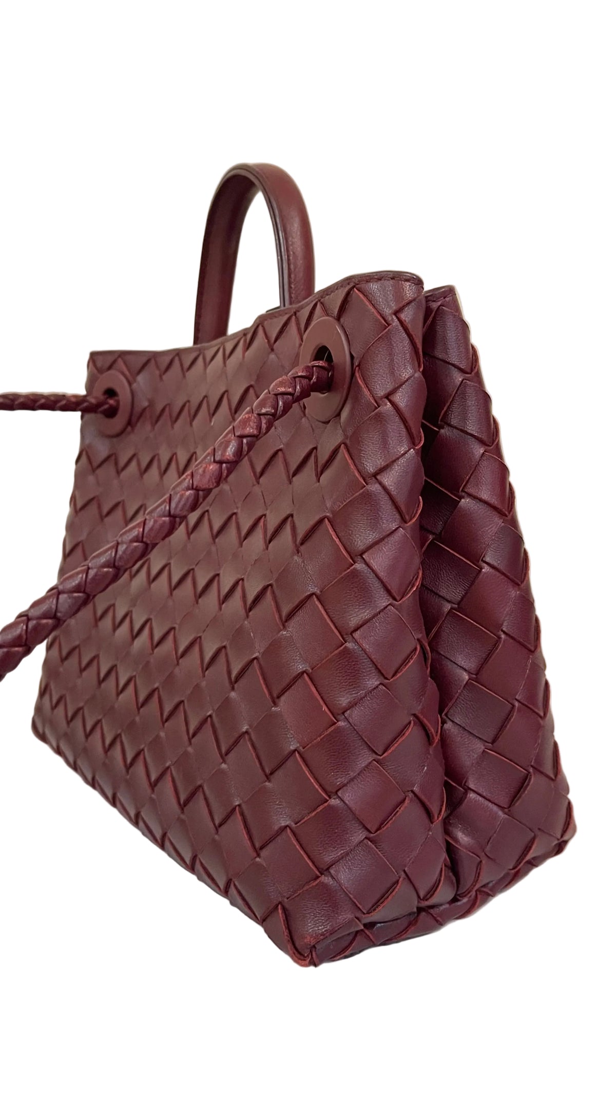 Bottega Veneta PRE OWNED Andiamo Medium Intrecciato Bag Barolo