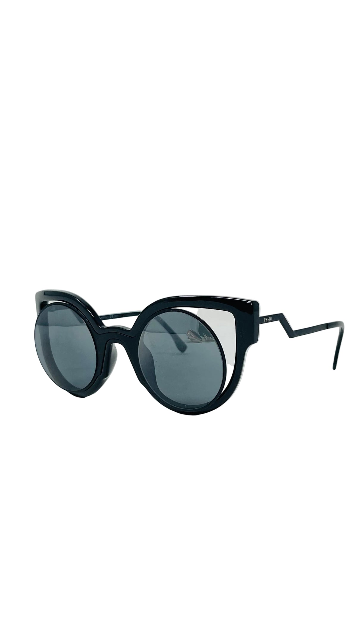 Fendi Sunglasses PRE OWNED  Acetate/Metal Cutout Oversized FF 0137/S