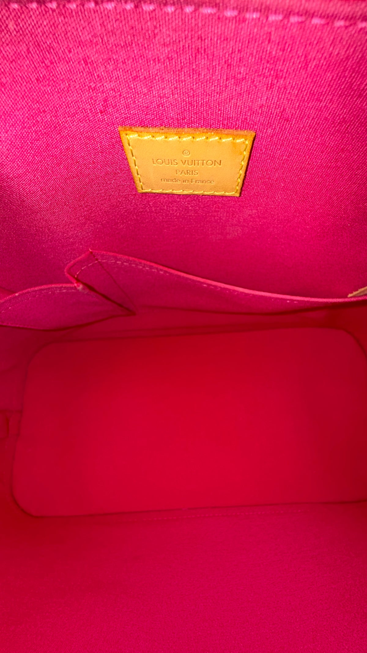 Louis Vuitton PRE OWNED Alma GM | Monogram Vernis Rouge