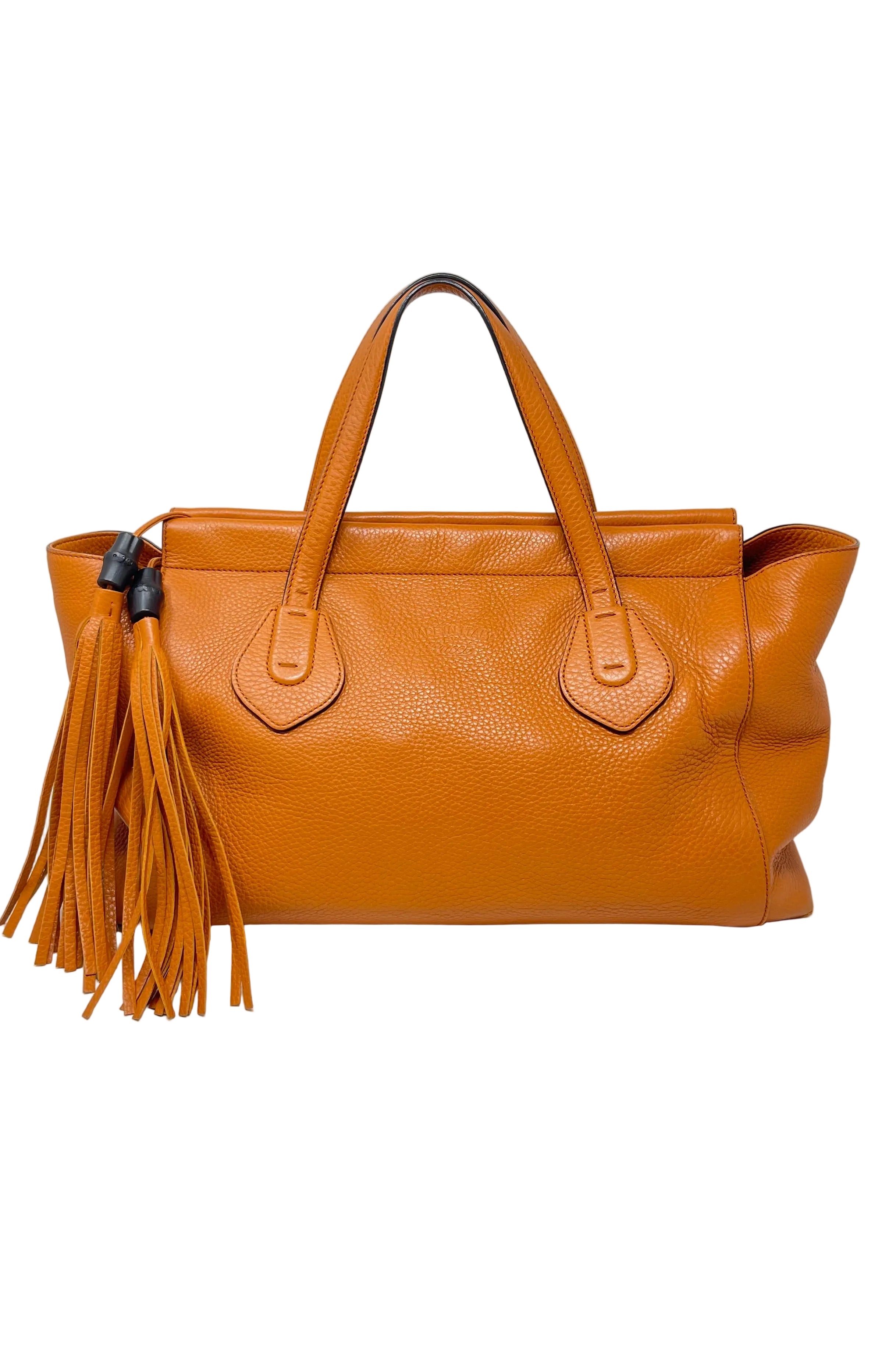 Gucci Pebble Calfdkin Lady Tassel Tote