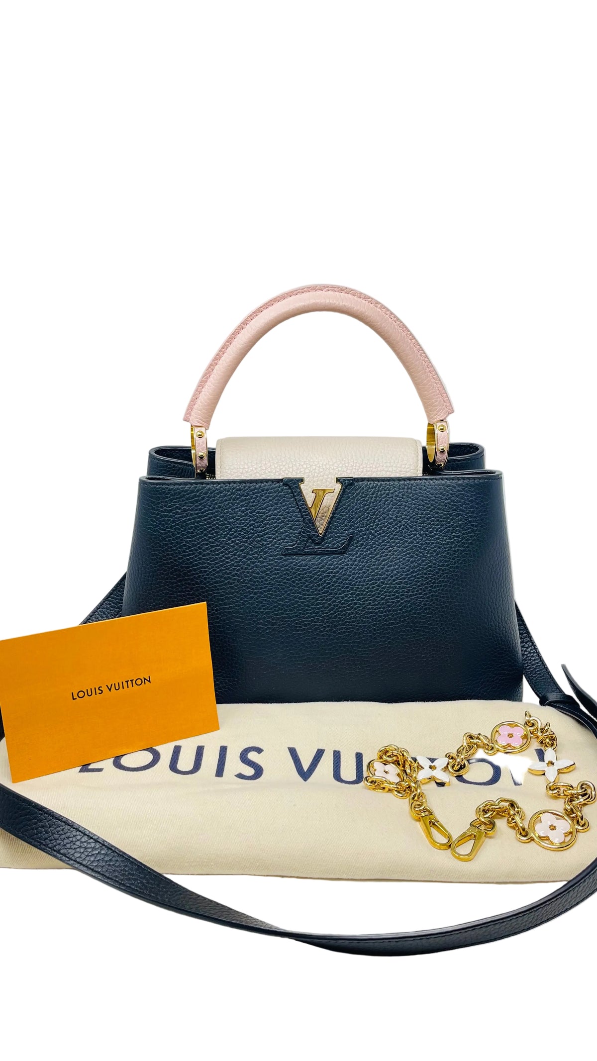 Louis Vuitton Capucine Taurillon Leather Bag PRE OWNED (Microchip)
