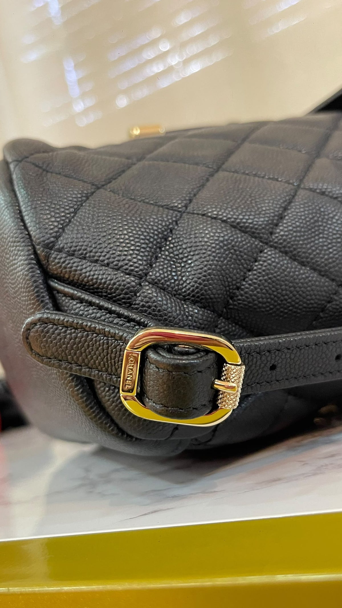 Chanel PRE OWNED Backpack Filigree Caviar