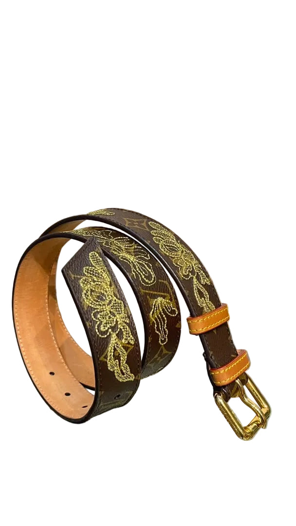Louis Vuitton PRE OWNED Monogram Dentelle Belt