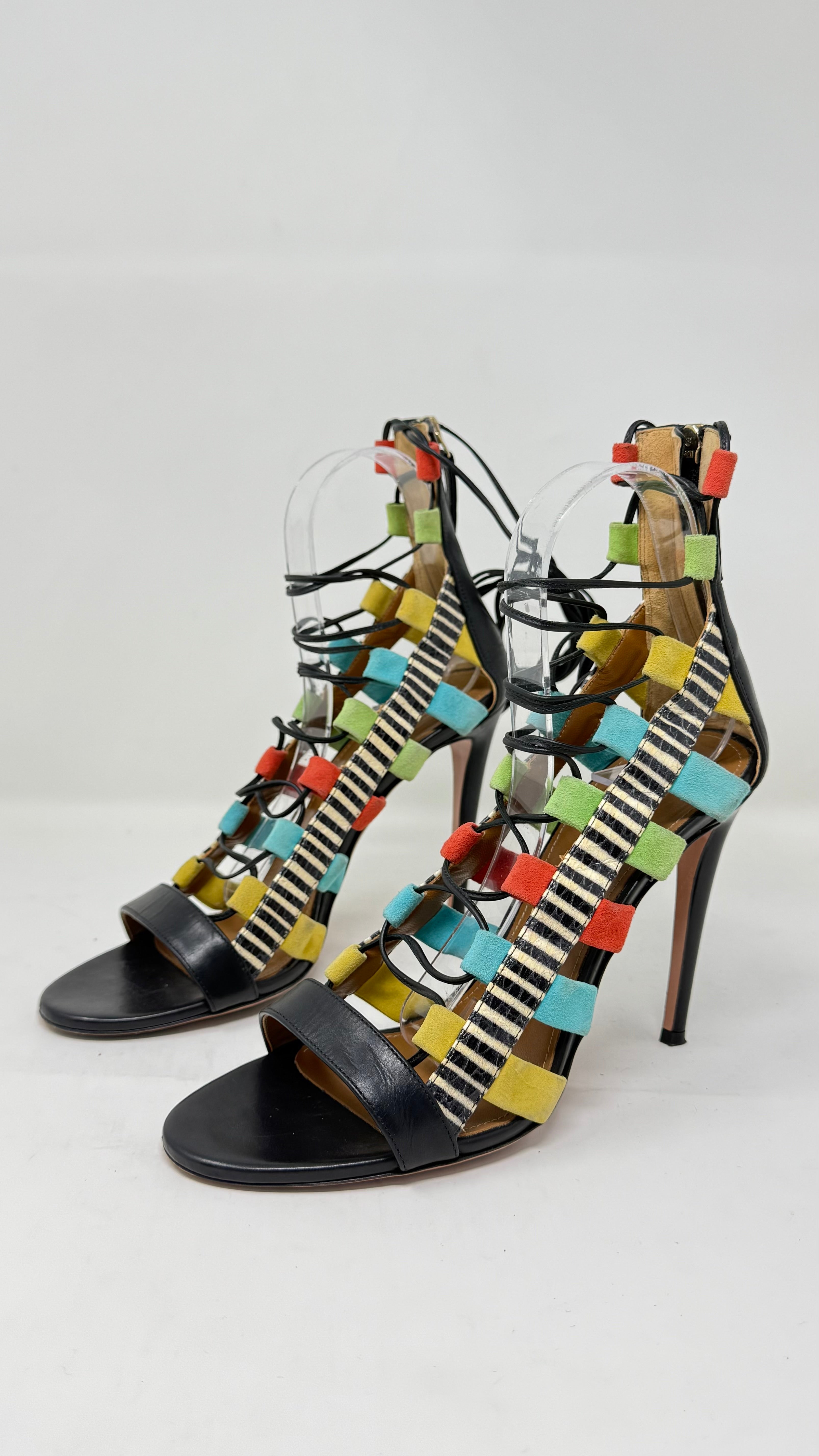 Aquazzura tacones multicolor