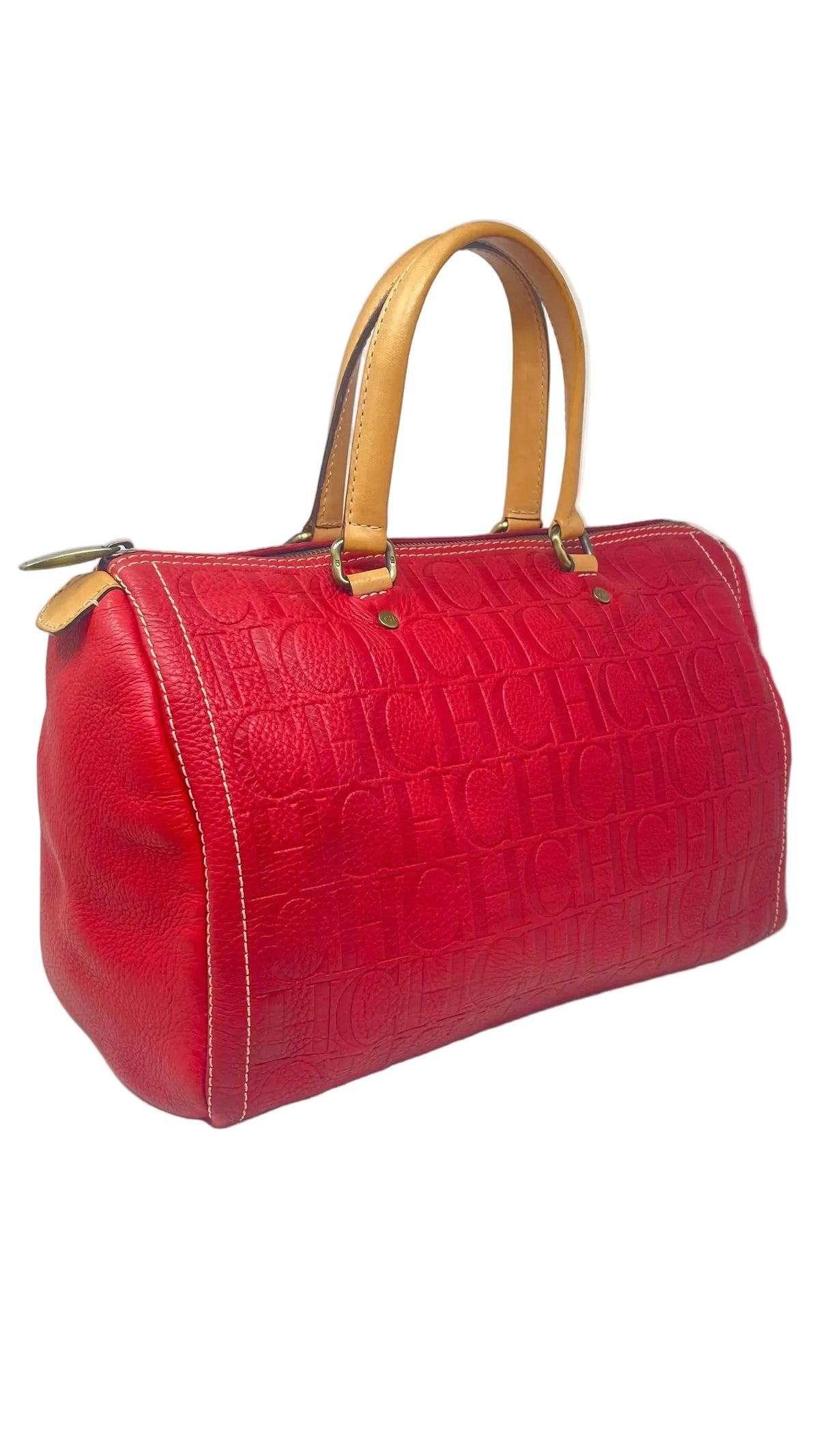Carolina Herrera PREOWNED Andy Bag Red