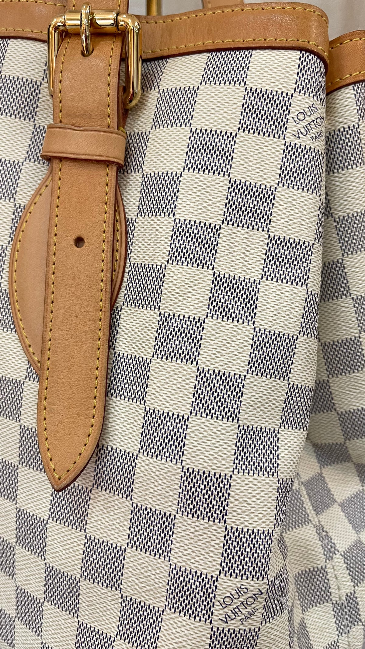 Louis Vuitton PREOWNED  Hampstead GM Damier Azur Canvas