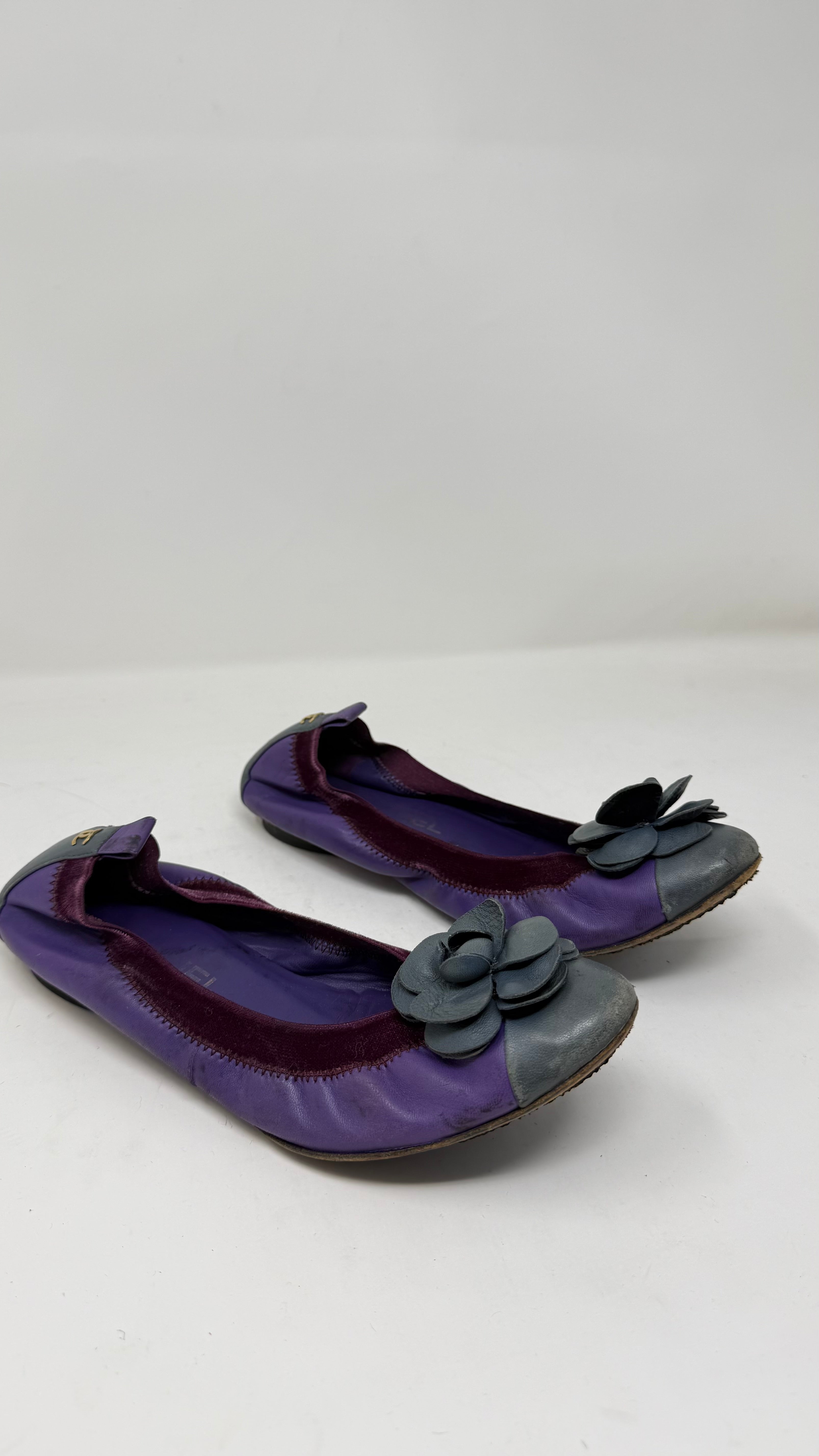 Chanel Flats Moradas