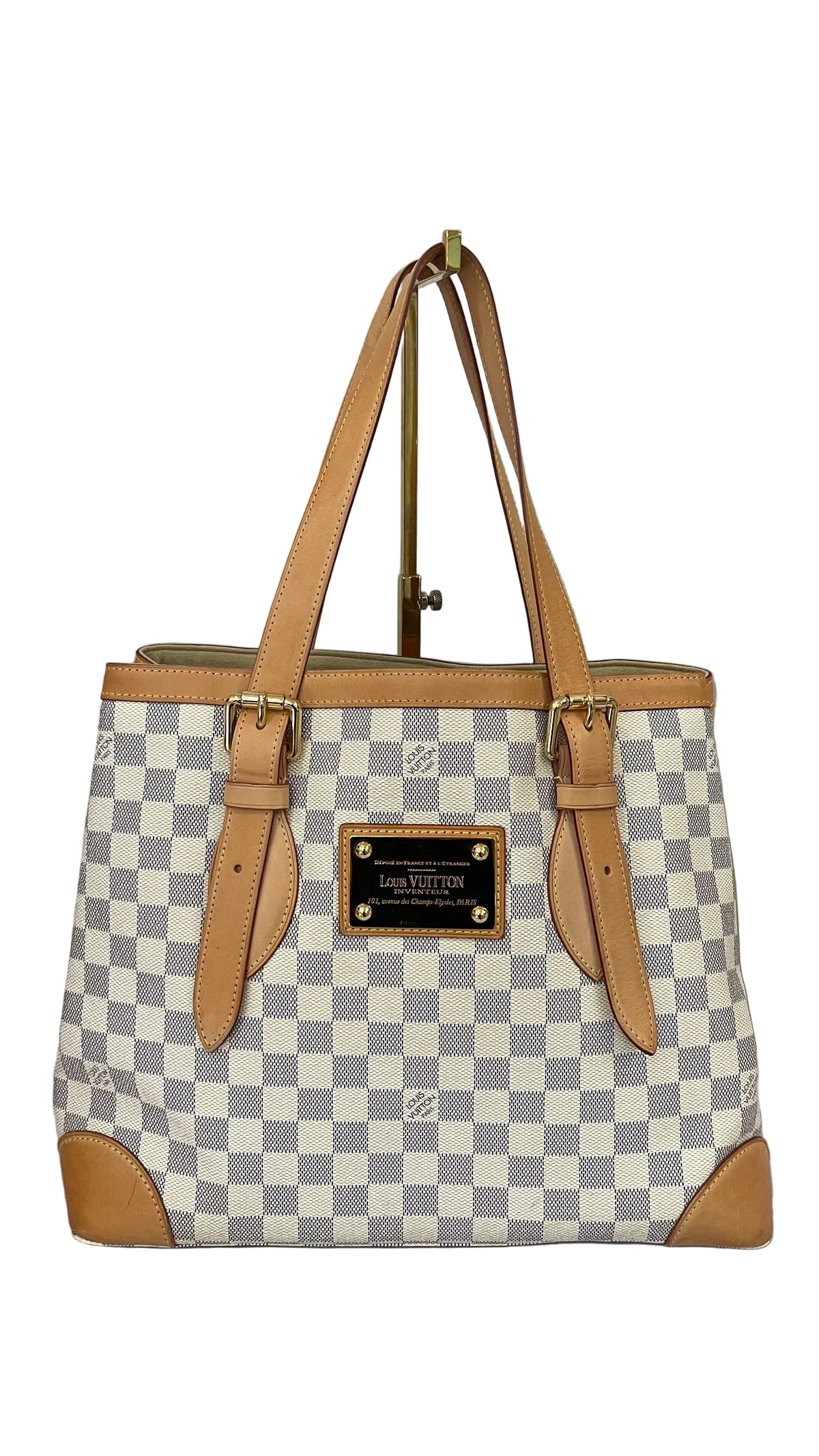 Louis Vuitton PREOWNED  Hampstead GM Damier Azur Canvas