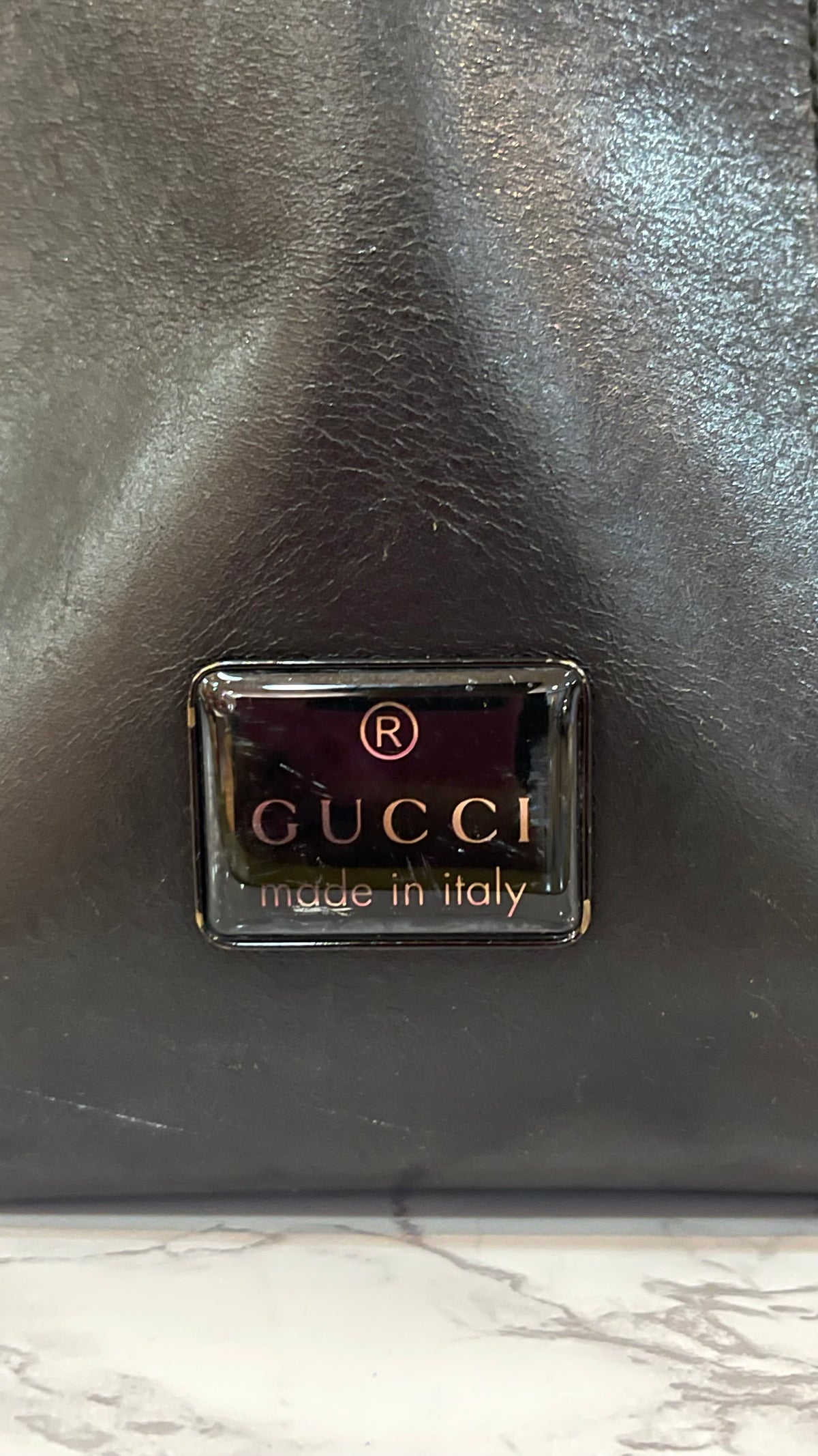 Gucci Hobo Bag Cuero Negro | Pre-Owned