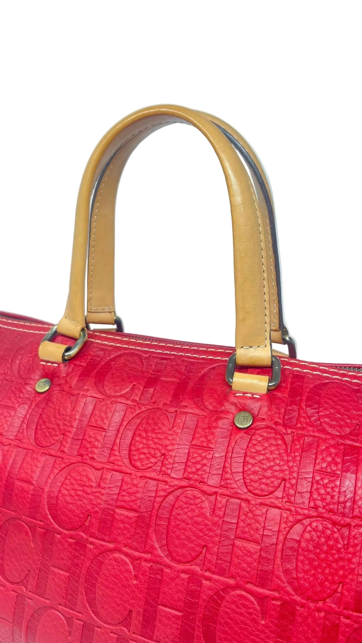 Carolina Herrera PREOWNED Andy Bag Red