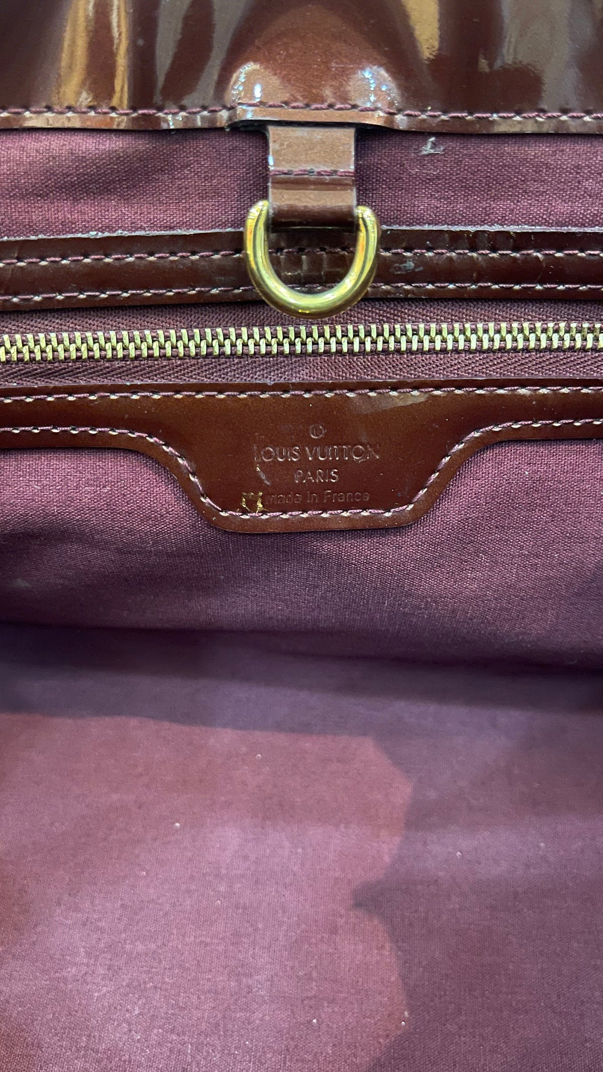 Louis Vuitton PRE OWNED Vernis Wilshire MM Amarant Tote