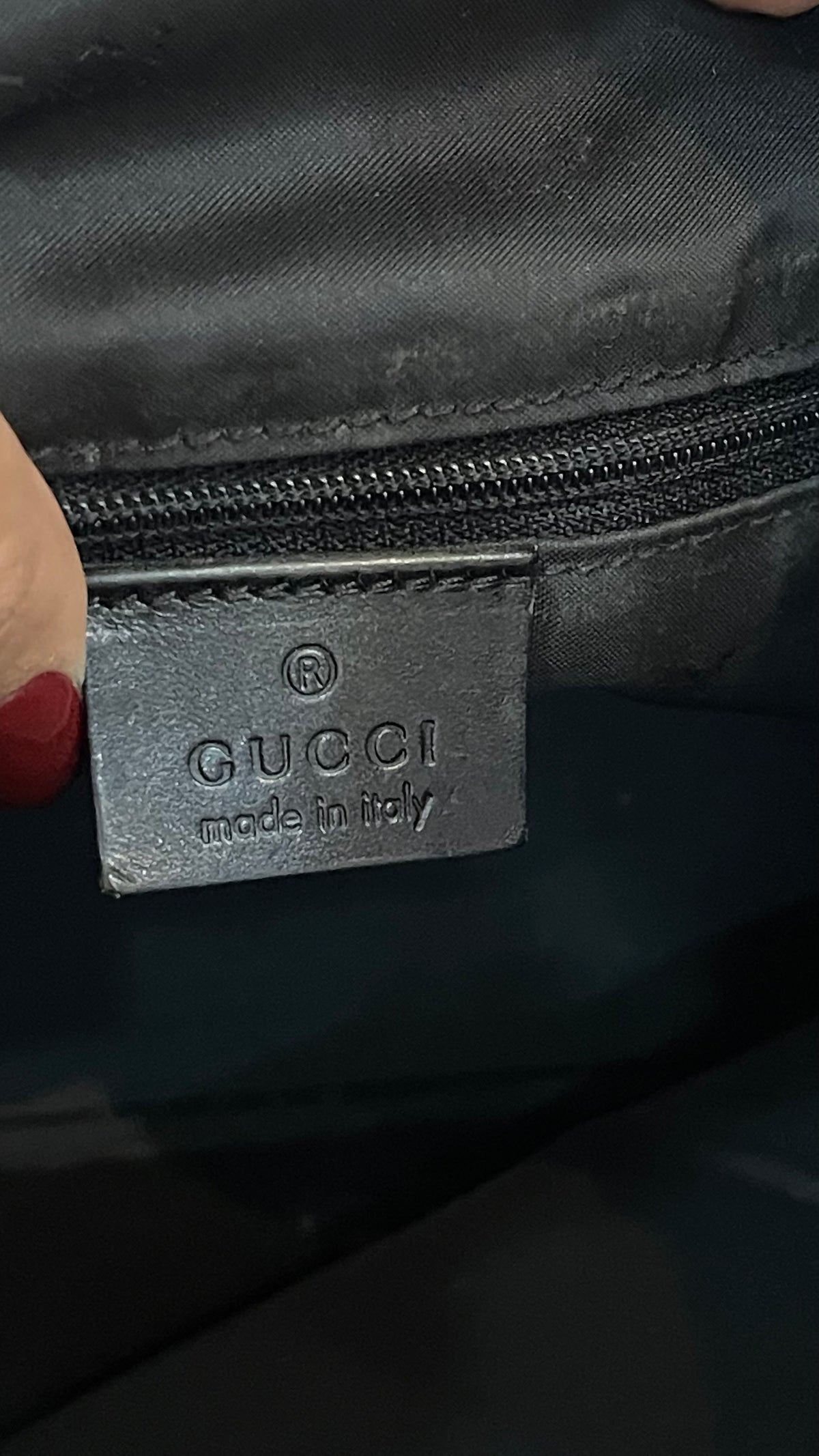 Gucci Hobo Bag Cuero Negro | Pre-Owned