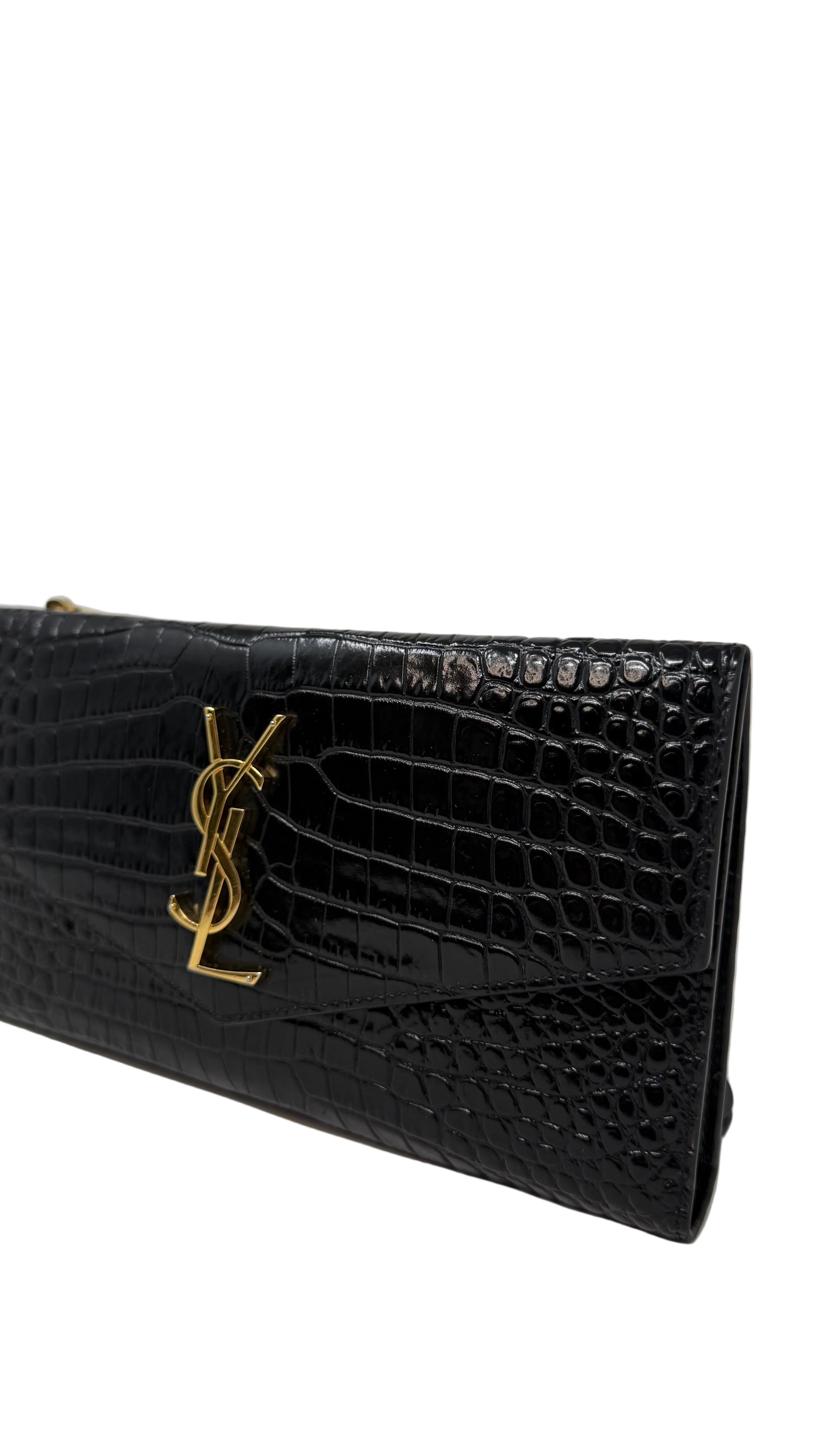 YSL Cassandre Wallet Patent Leather