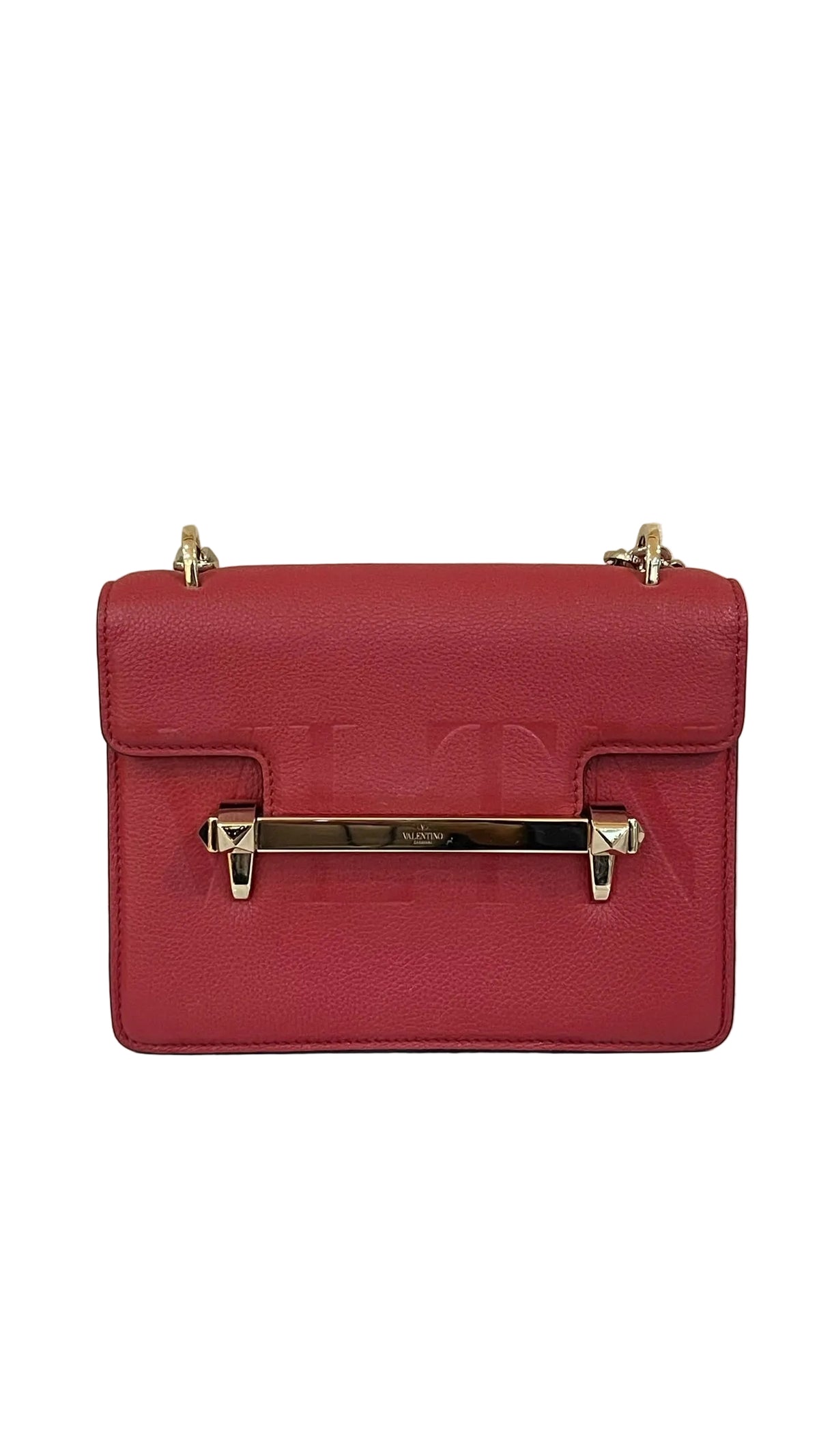 Valentino Garavani VLogo Signature Crossbody | Cuero Rojo | Made in Italy