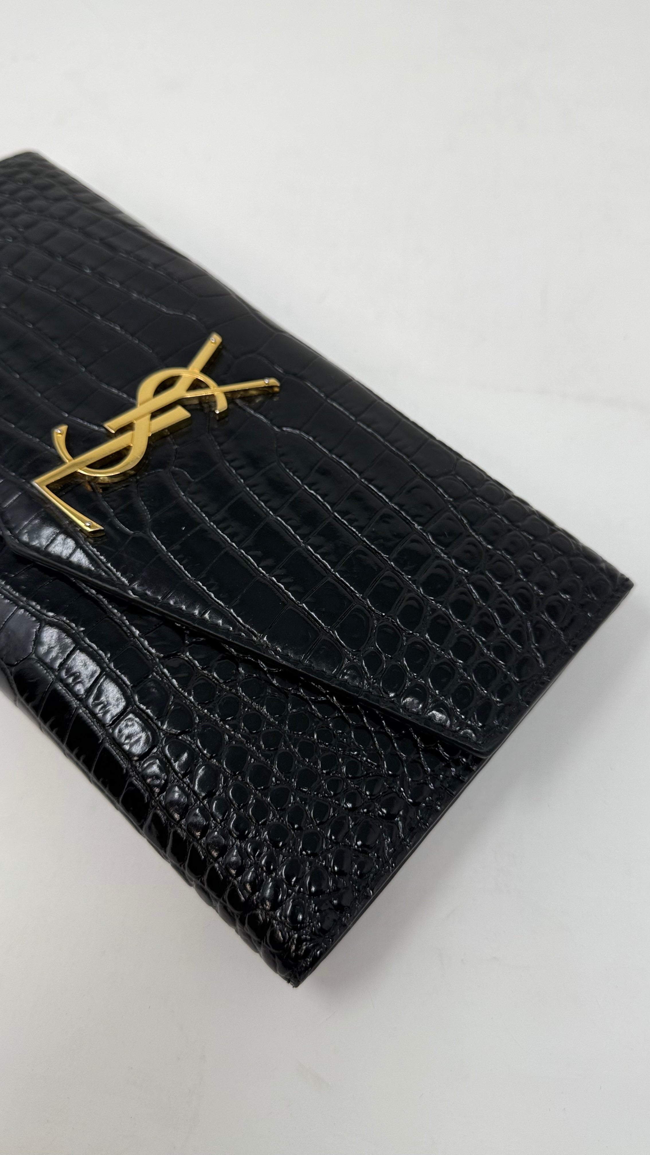 YSL Cassandre Wallet Patent Leather