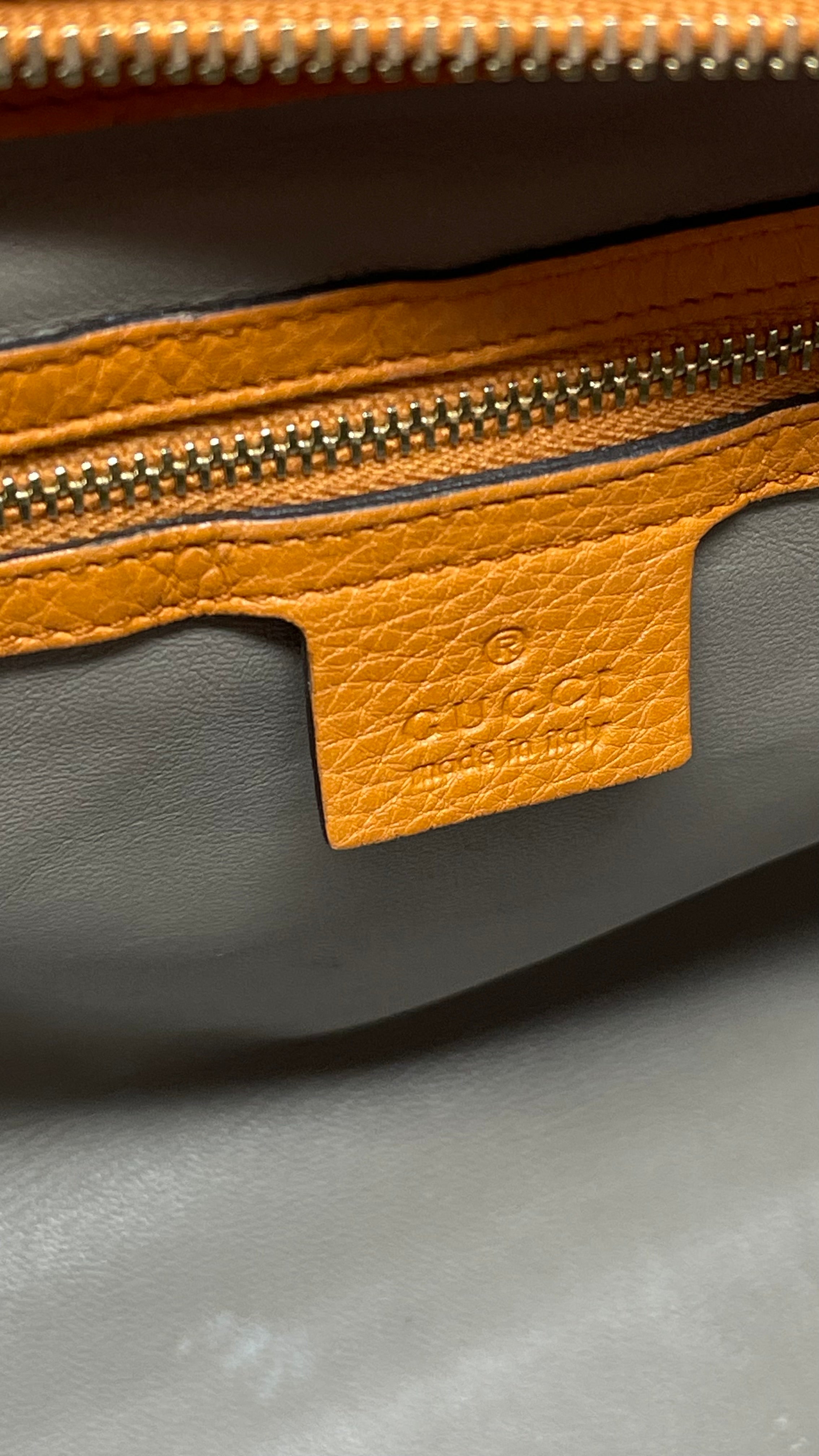 Gucci Pebble Calfdkin Lady Tassel Tote