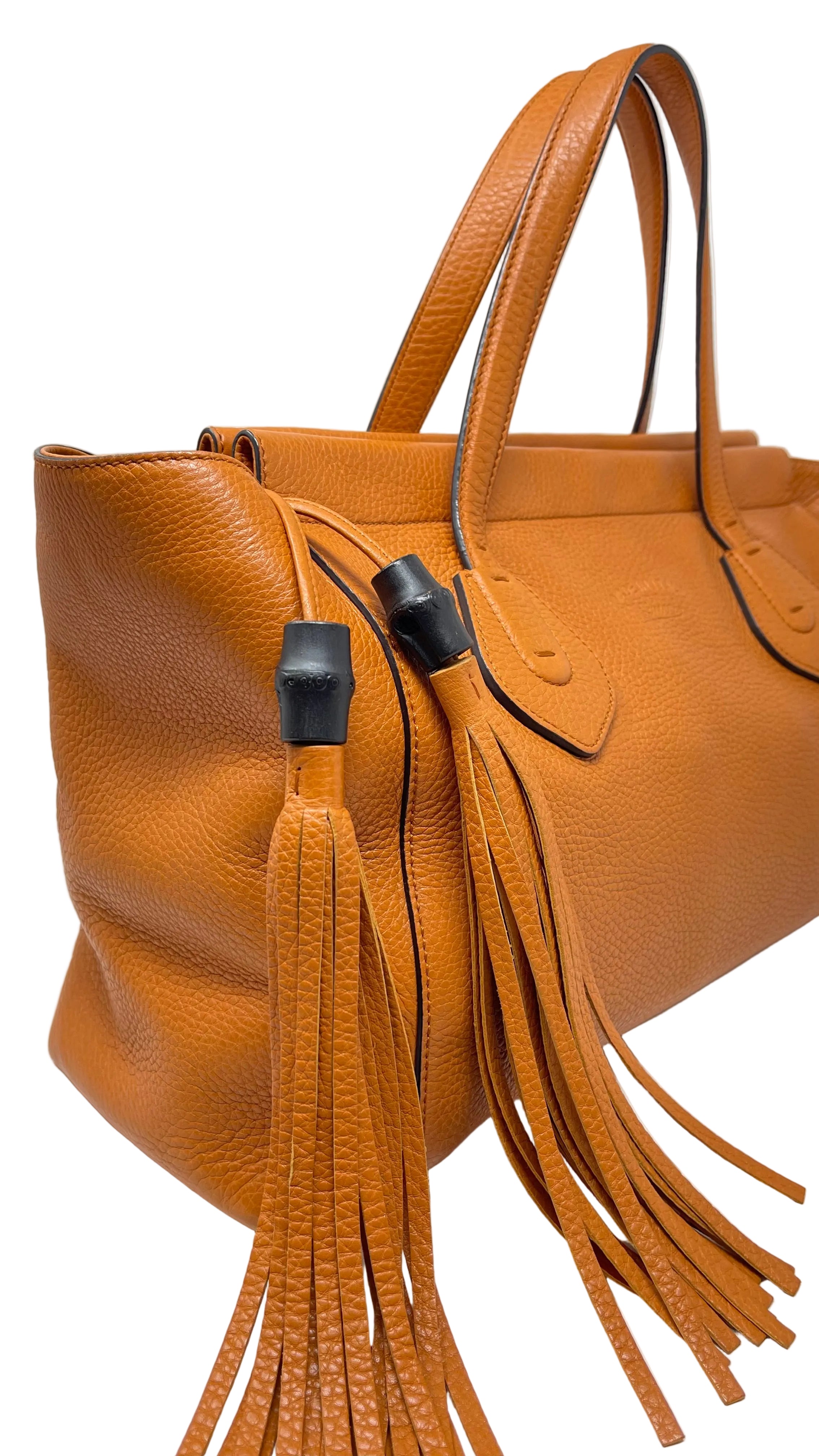Gucci Pebble Calfdkin Lady Tassel Tote
