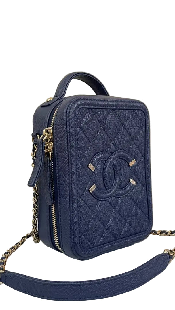 Chanel PRE OWNED Vanity Caviar Bag