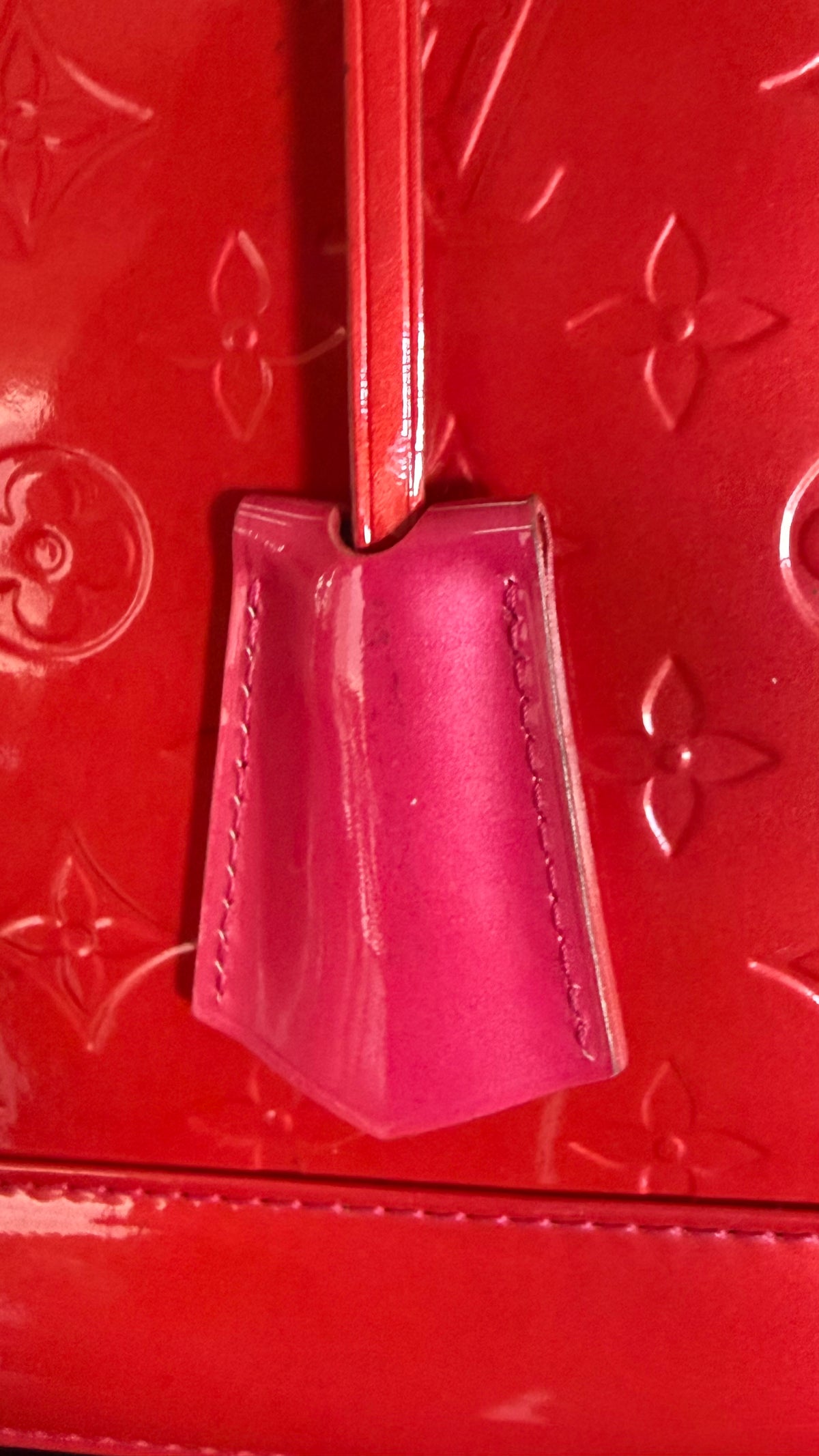 Louis Vuitton PRE OWNED Alma GM | Monogram Vernis Rouge