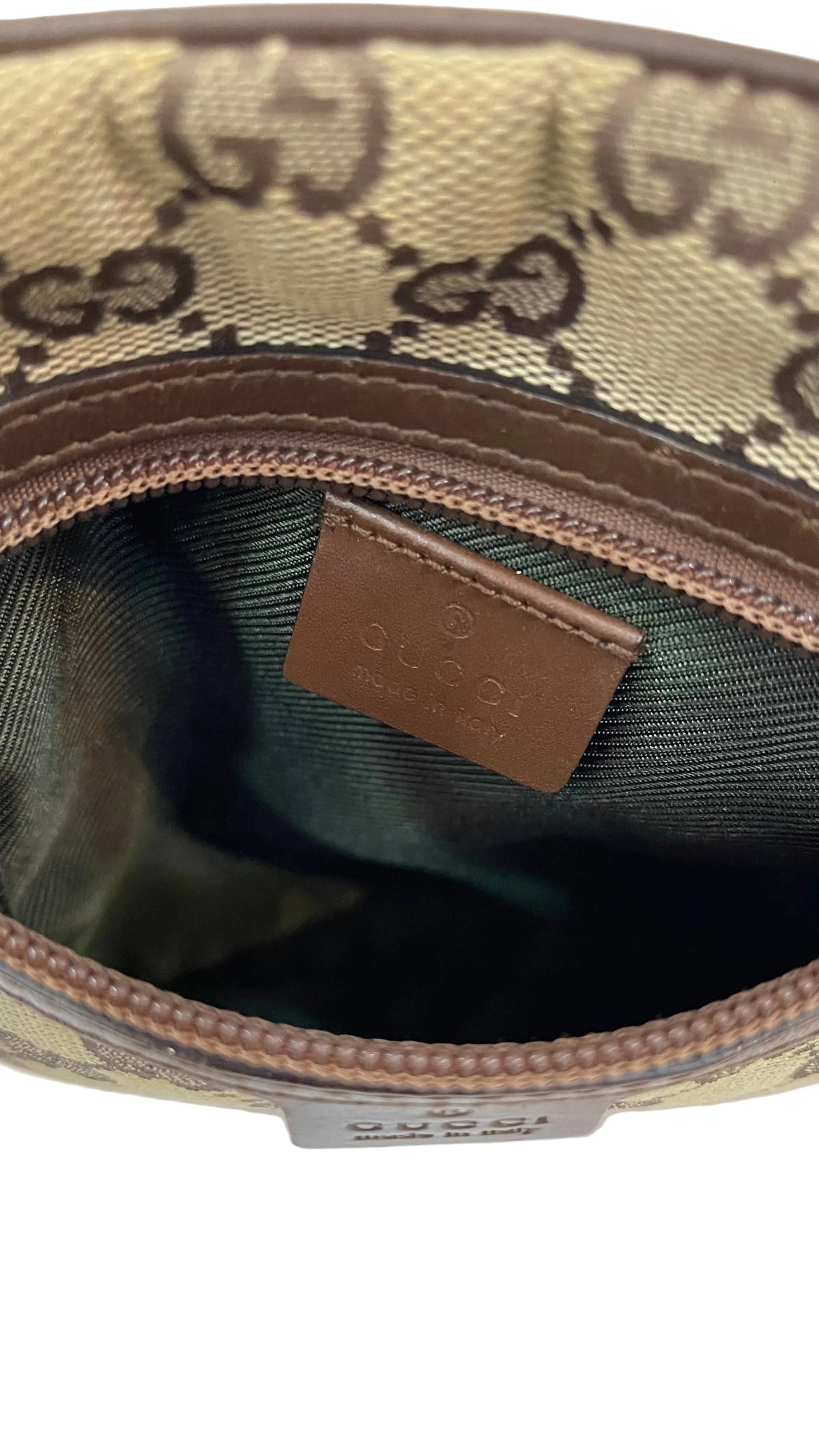 Gucci GG Canvas Flat Messenger Crossbody | Beige & Café