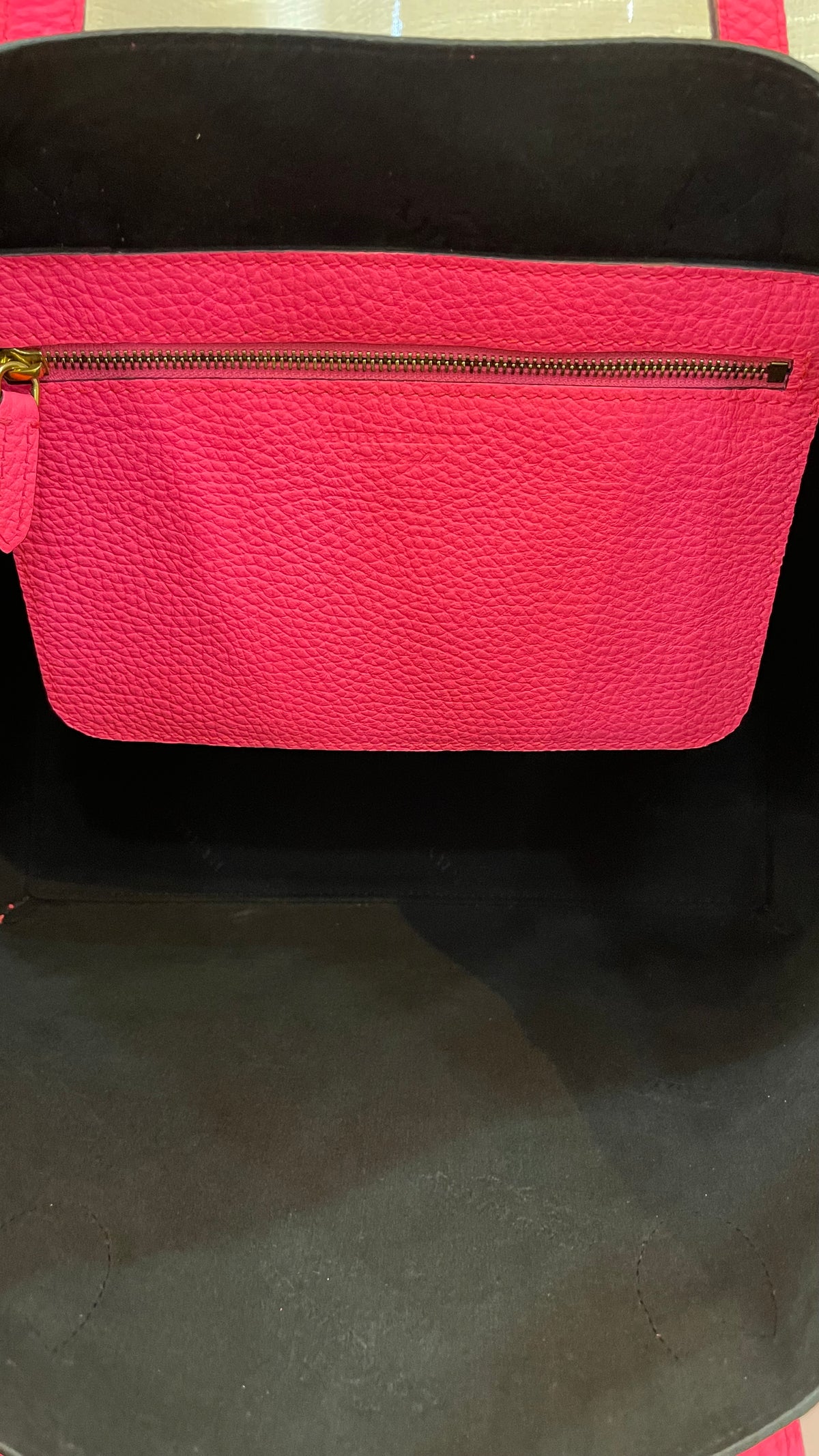 Burberry Calfskin Remington Tote Neon Pink – Pre-Owned