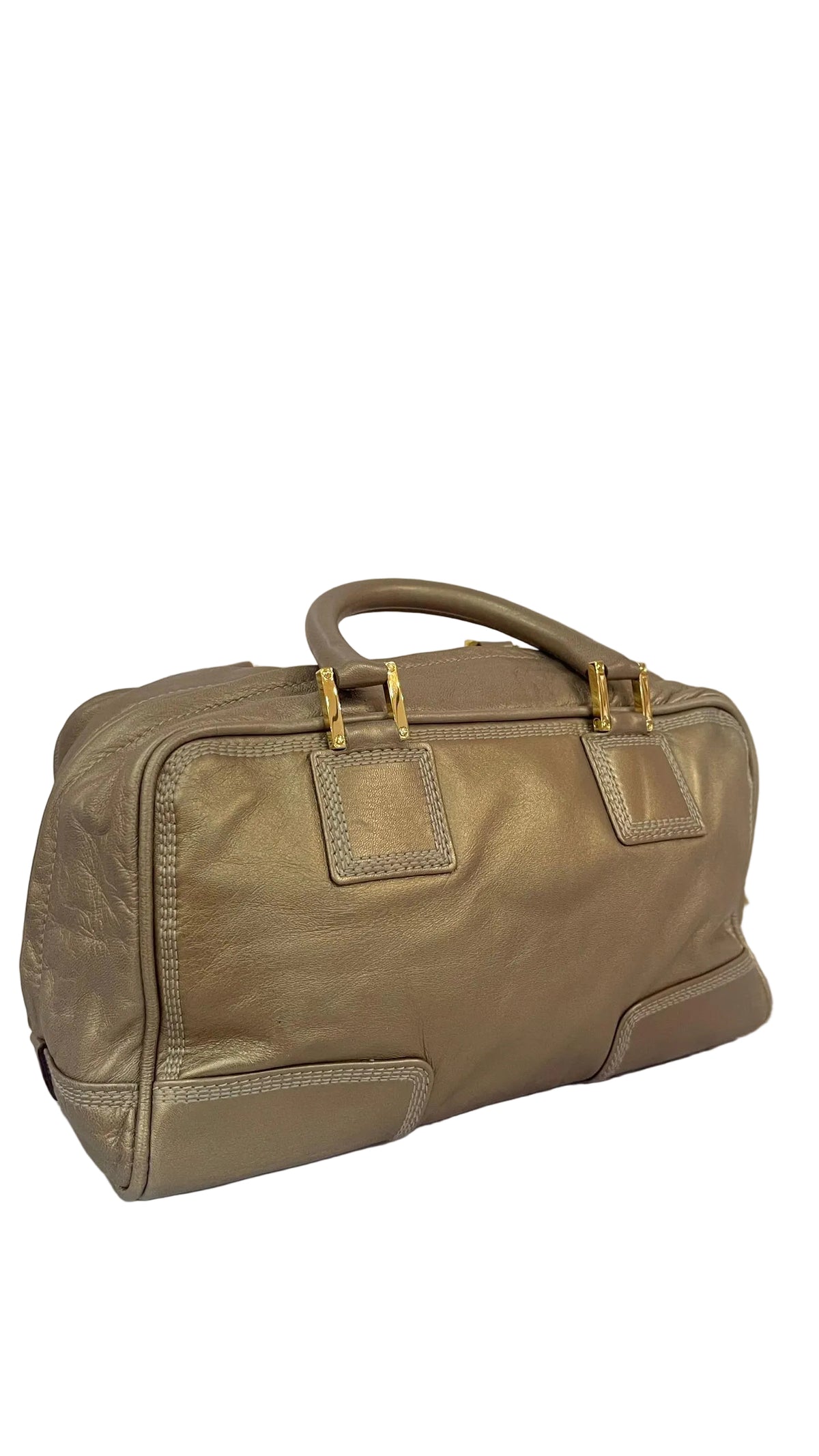 Loewe Amazona 28 PRE OWNED Piel Metalizado Dorada